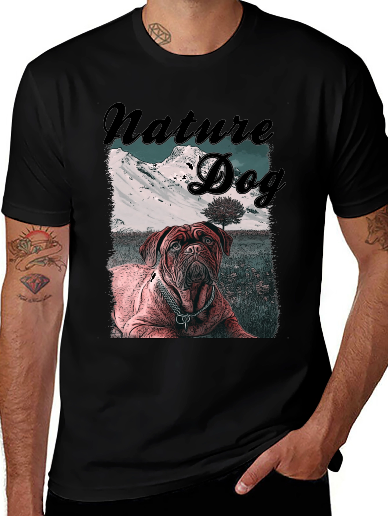 Variant 3 of Nature Dog Graphic T-Shirt