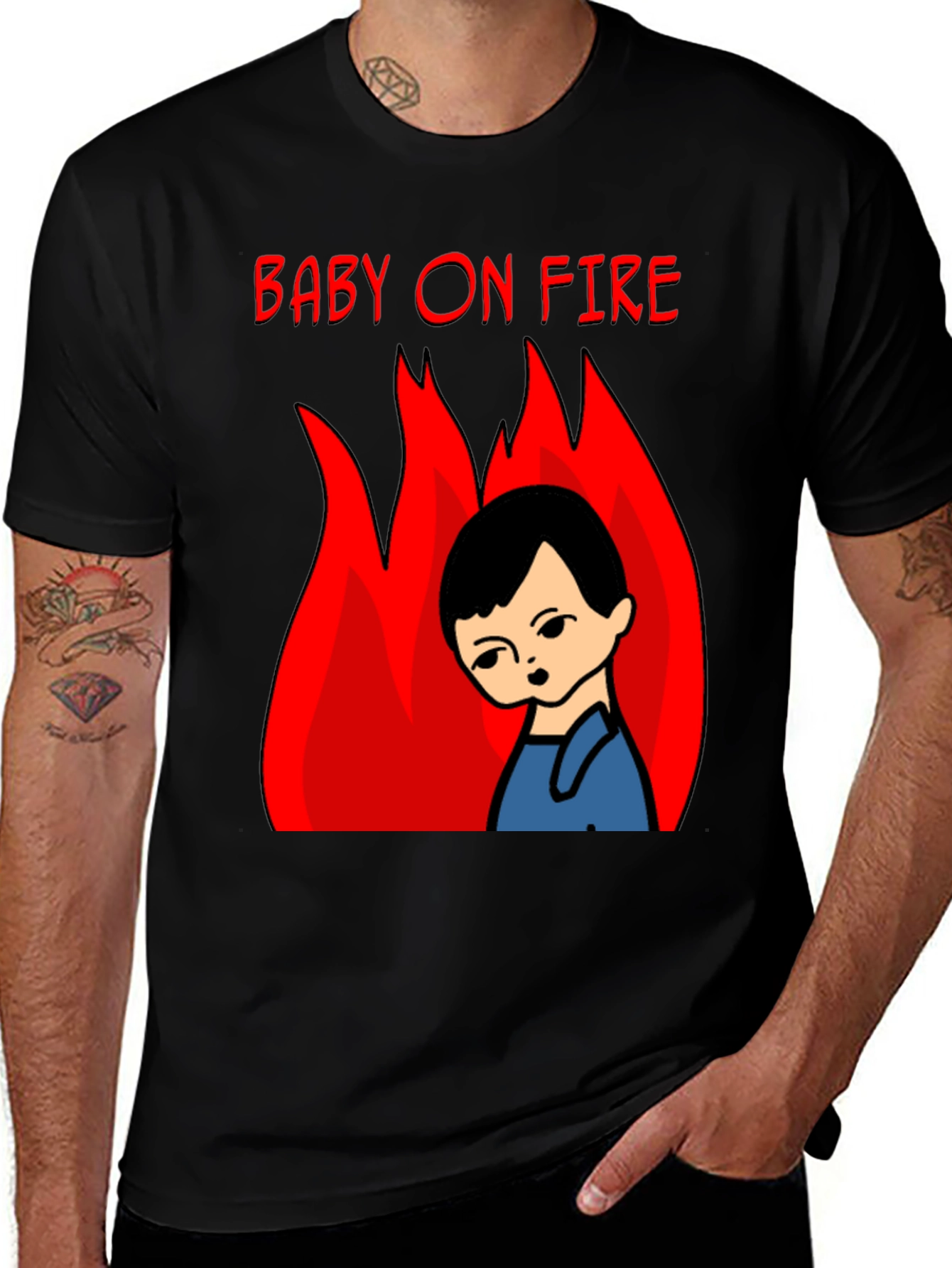 Variant 8 of Baby On Fire Graphic Tee