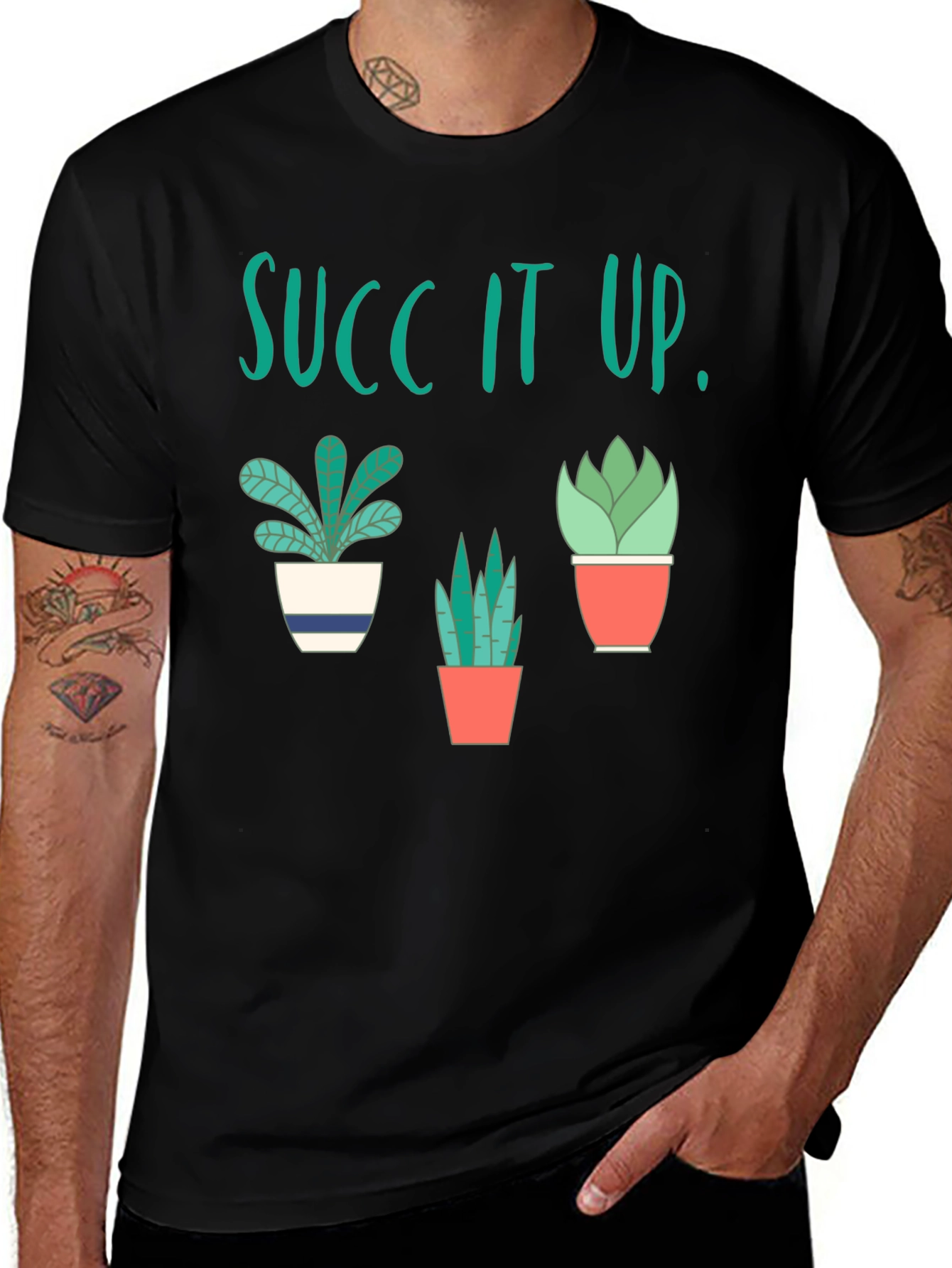 Variant 23 of Succ It Up Tee - Funny Plant Lover T-Shirt