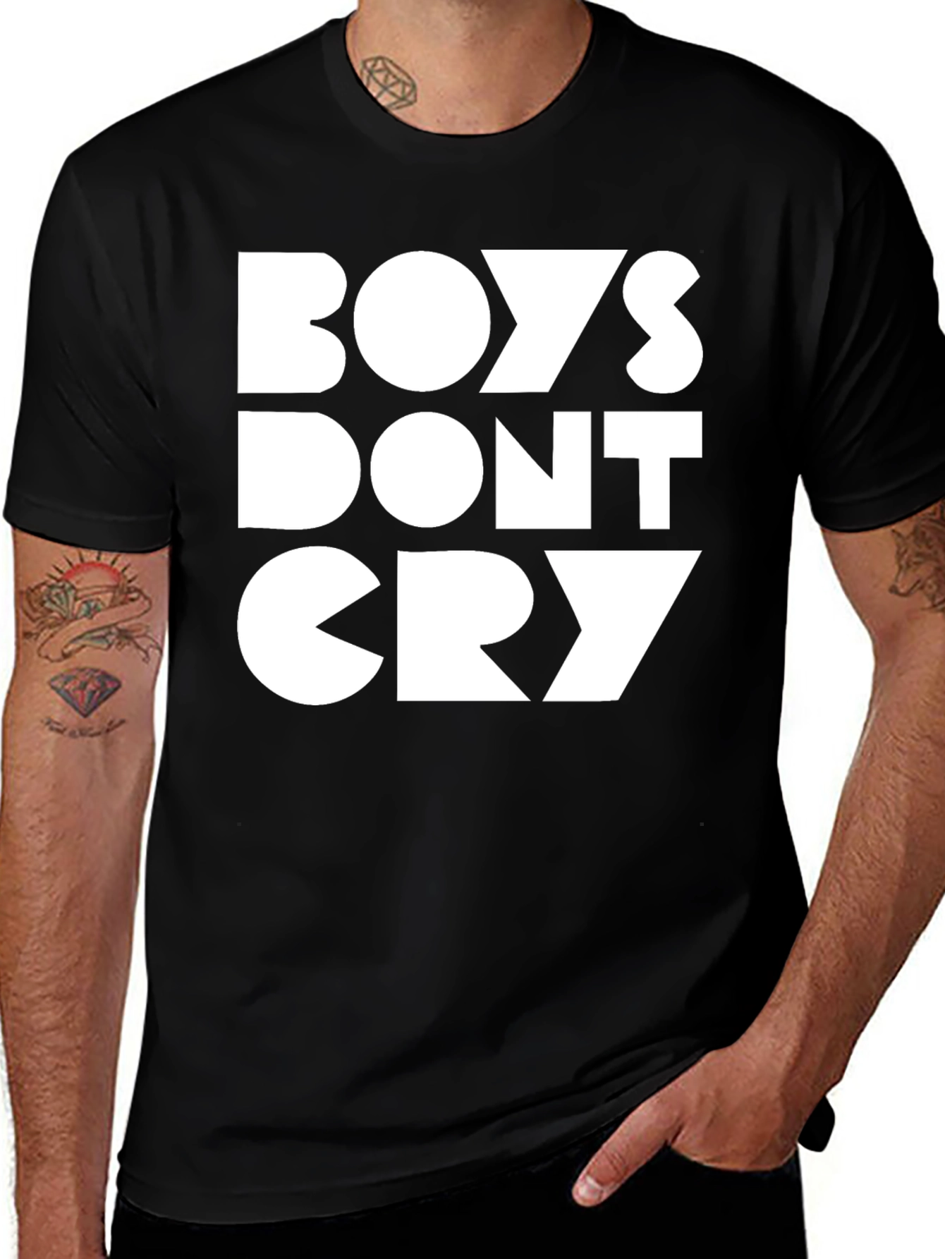 Variant 9 of Boys Don't Cry Black Graphic Tee