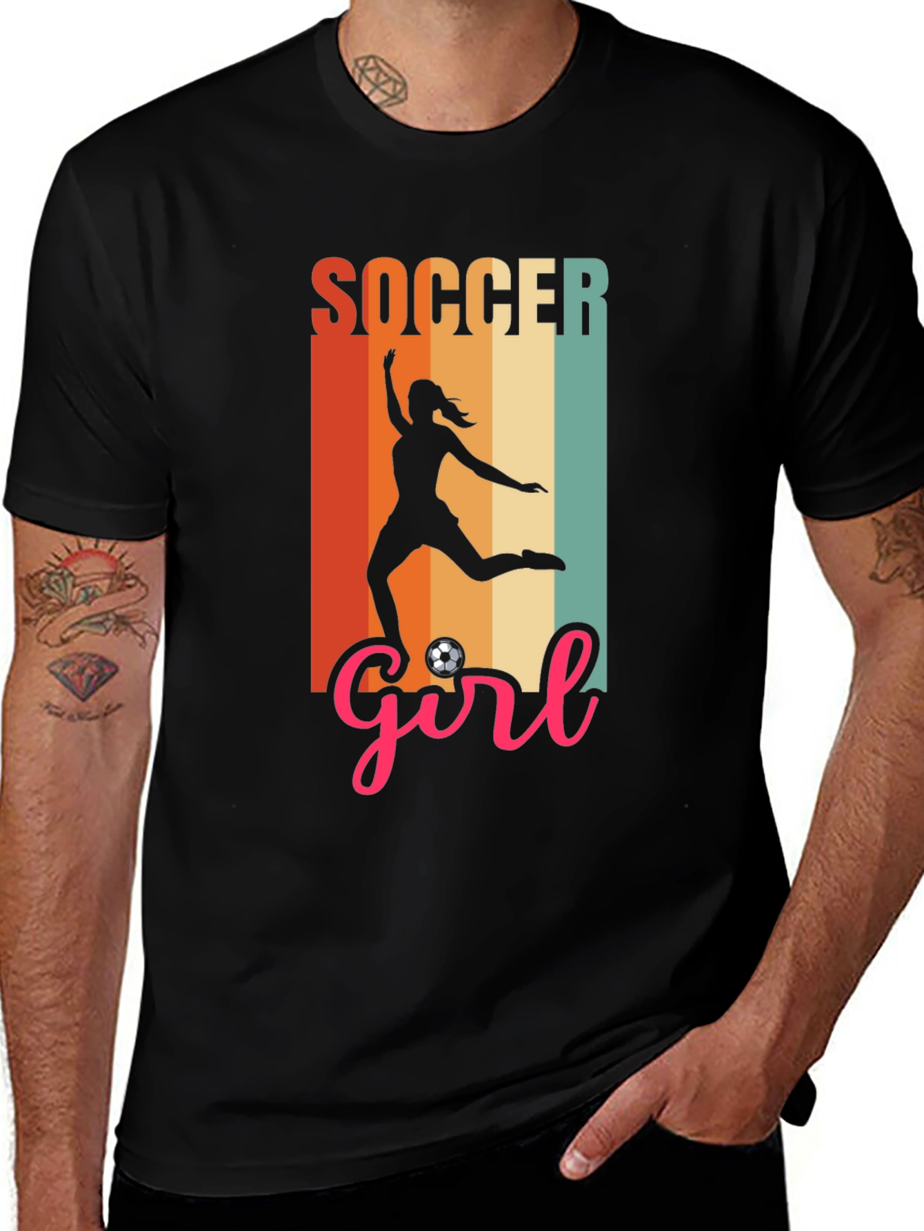 Variant 4 of Soccer Girl Graphic Tee - Stylish Sport Shirt