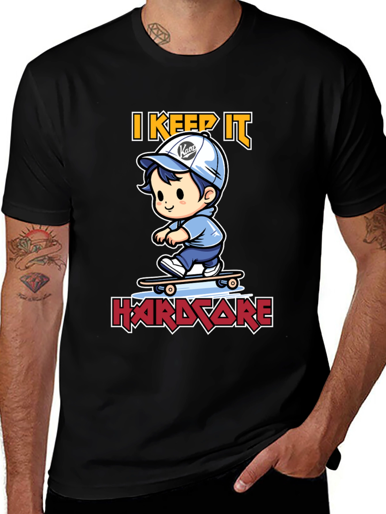 Black I Keep It Hardcore T-Shirt main image