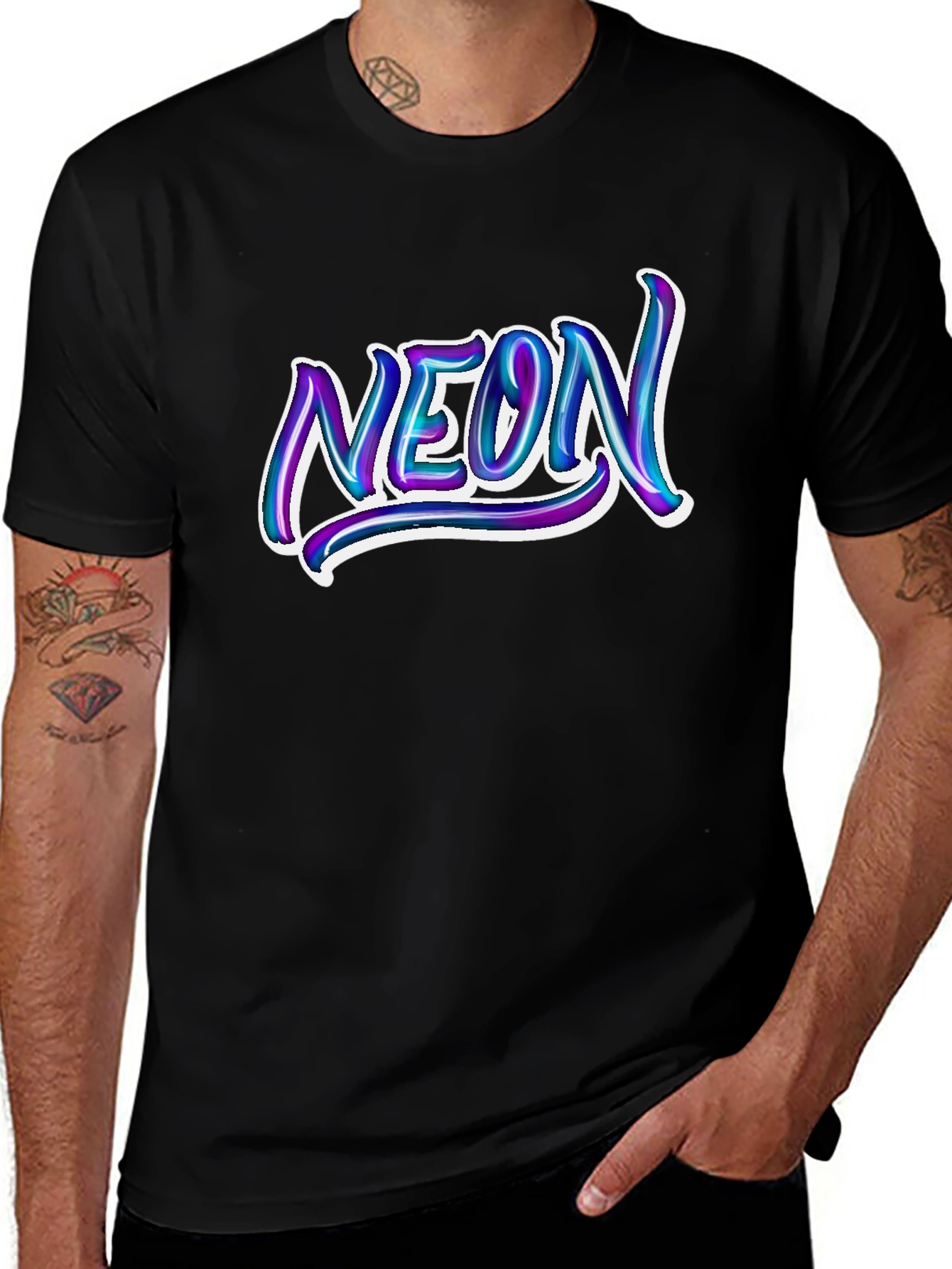 Variant 15 of Neon Graphic T-Shirt - Stylish Men's Tee