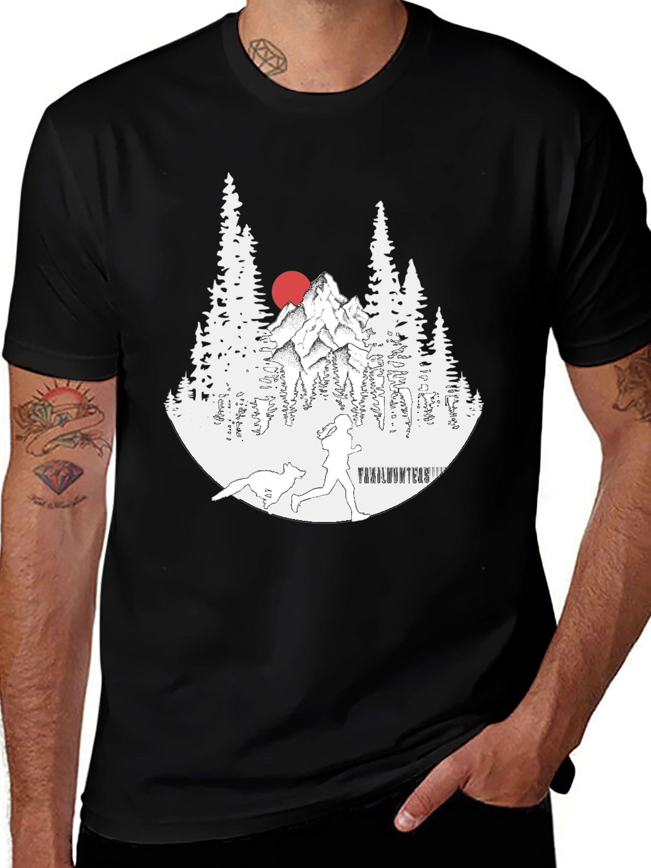 Variant 22 of Trail Running Tee - Nature Design
