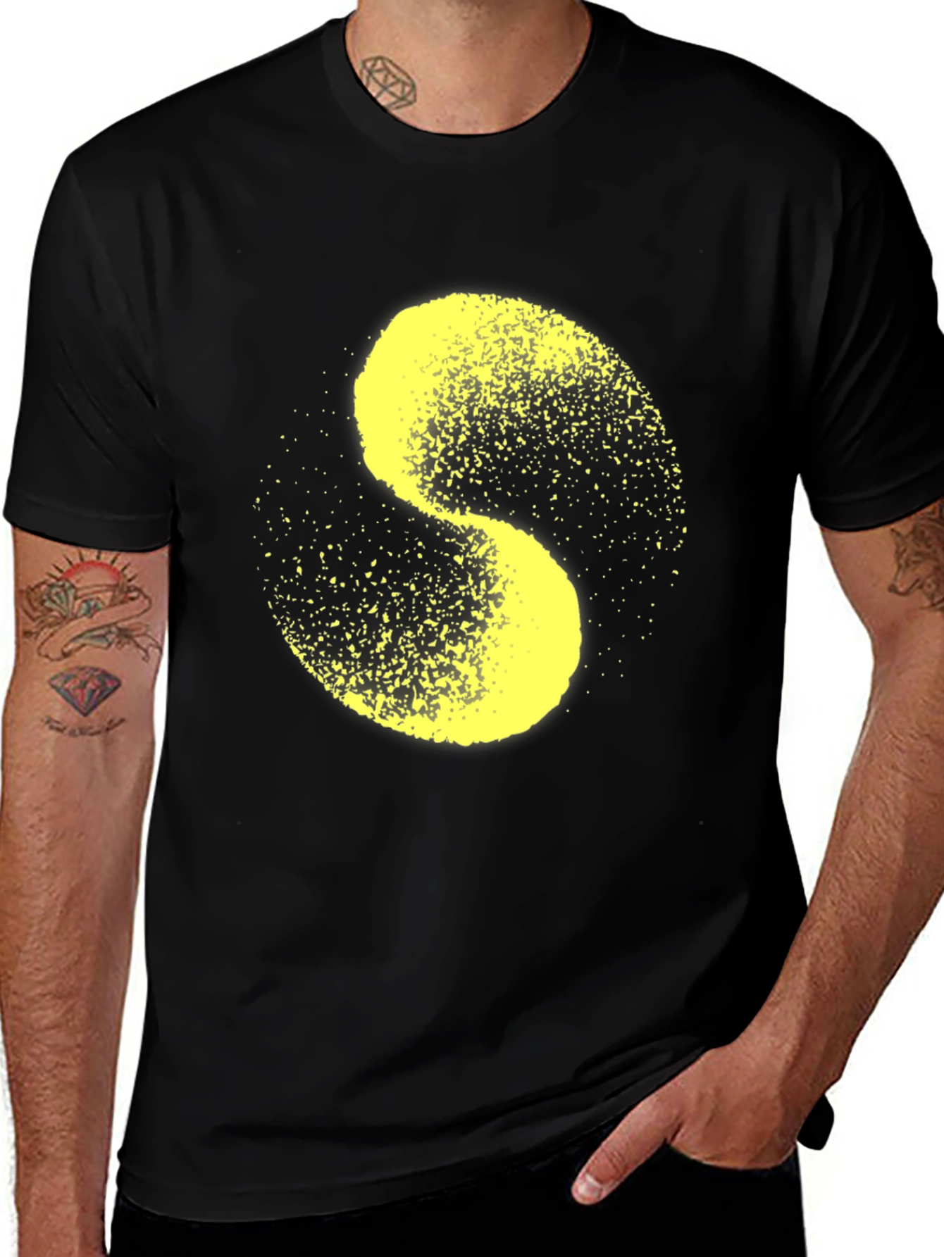 Variant 18 of Abstract S-Shaped Graphic Tee