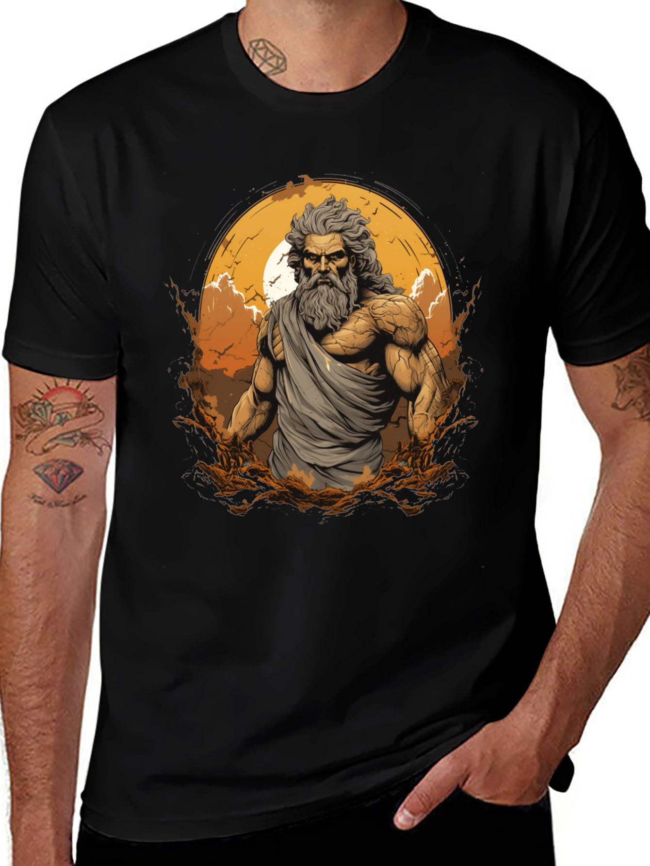 Zeus Graphic T-Shirt - Mythical God Tee