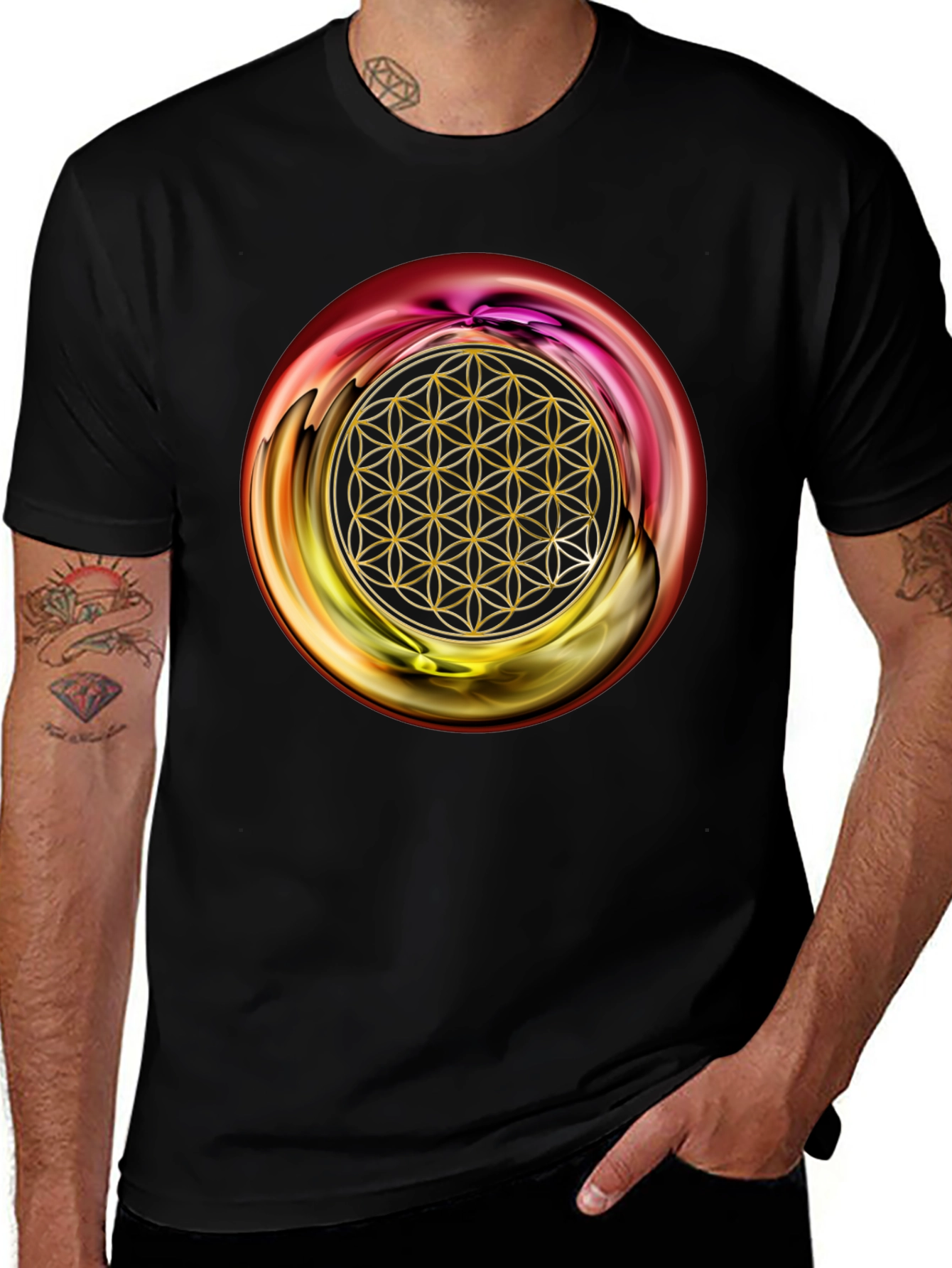 Flower of Life Sacred Geometry T-Shirt