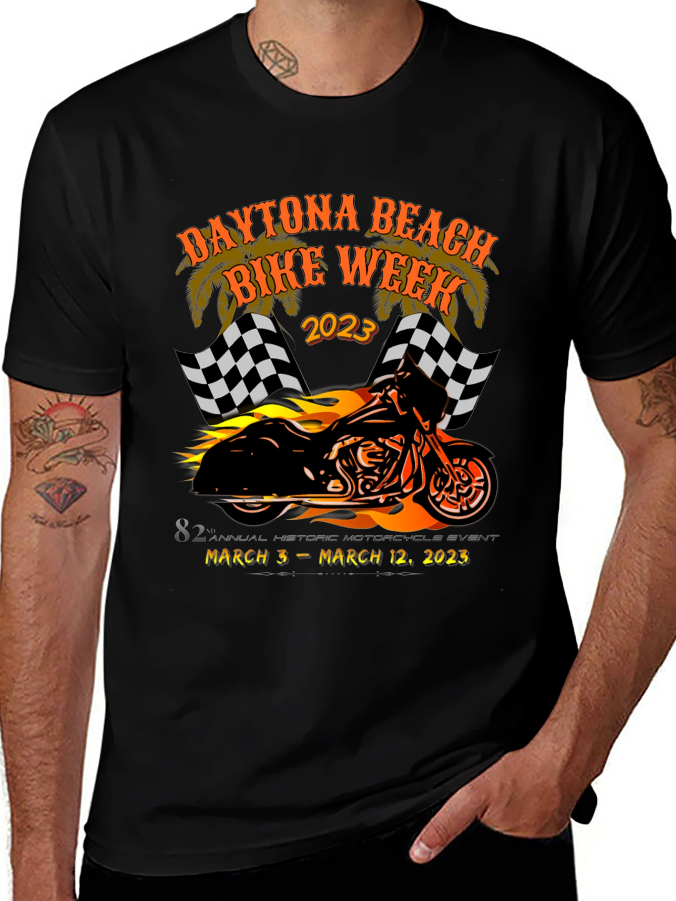Variant 18 of Daytona Beach Bike Week 2023 T-Shirt