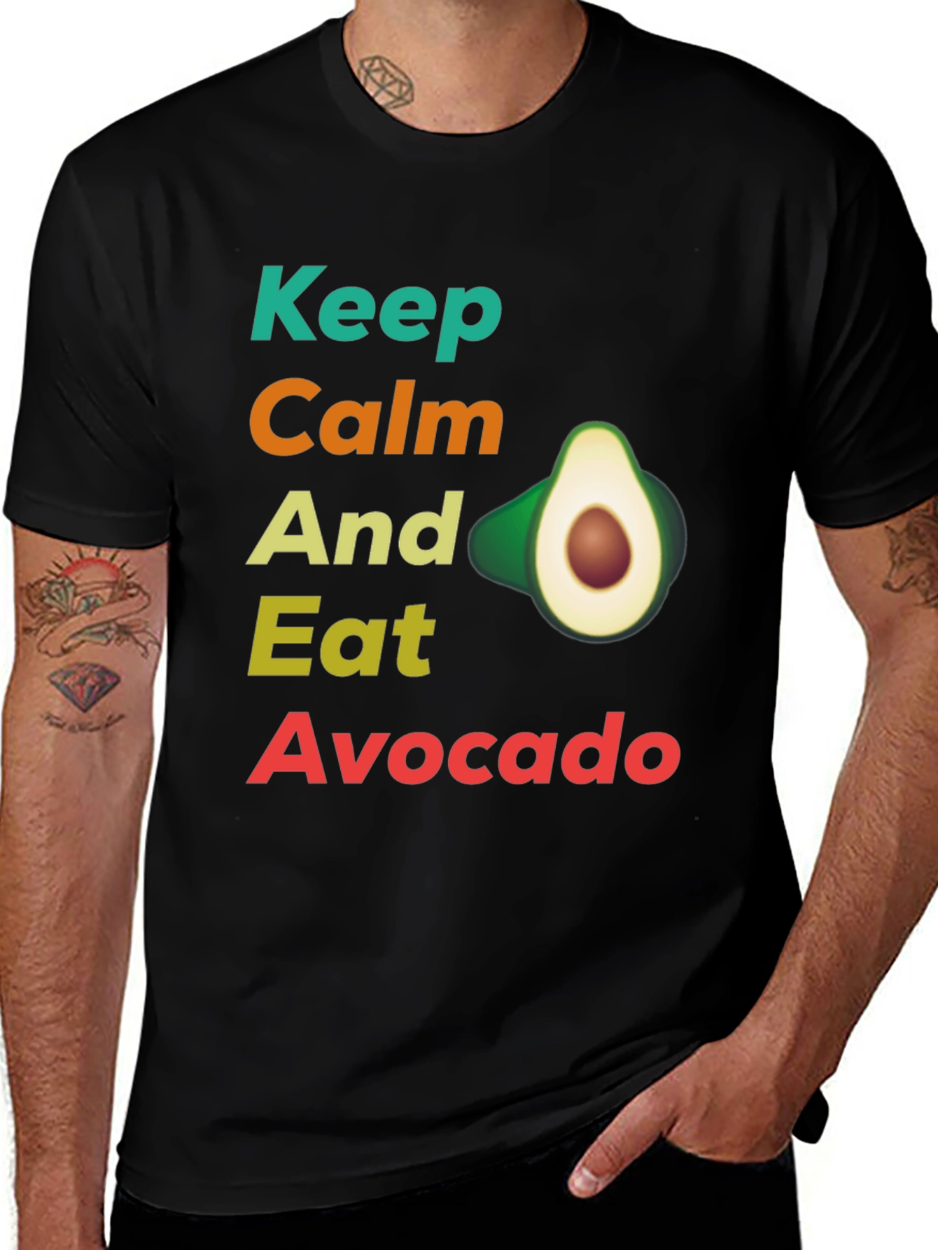 Variant 20 of Keep Calm and Eat Avocado T-Shirt, Funny Avocado Lover Tee