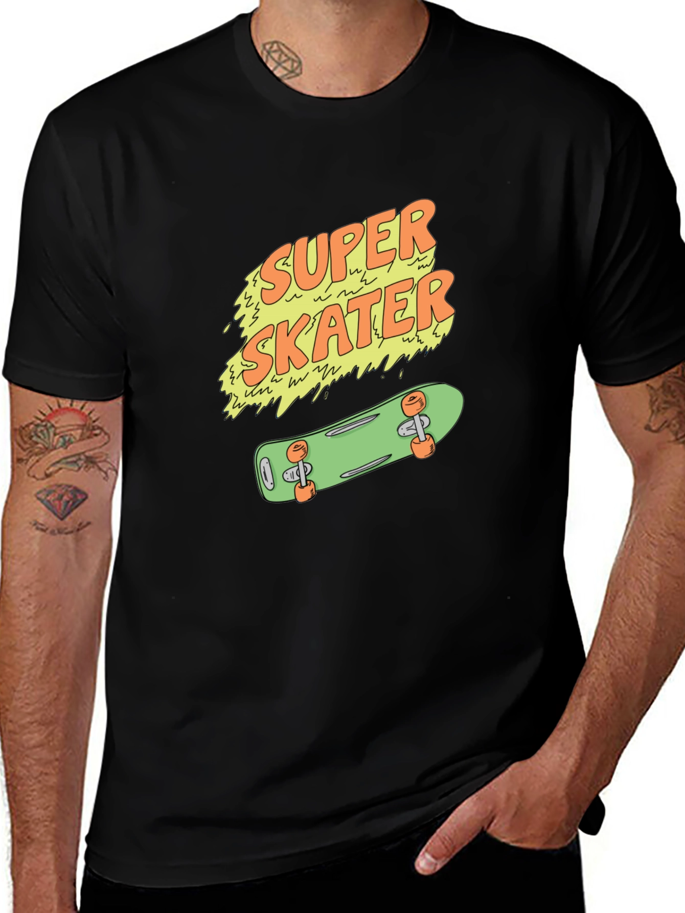 Variant 28 of Super Skater Graphic Tee - Cool Skateboard T-Shirt