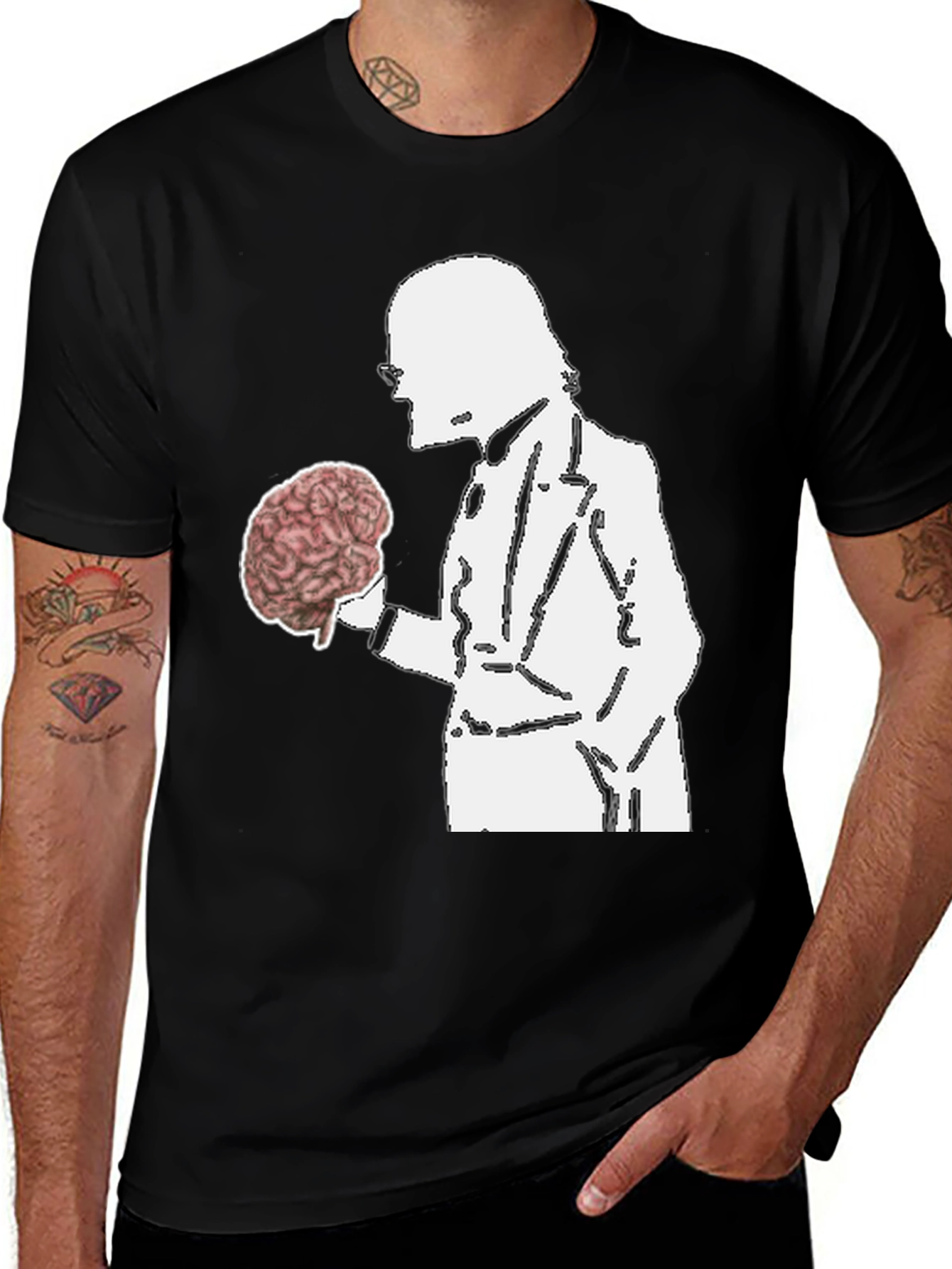 Variant 7 of Brainy Scientist Graphic Tee