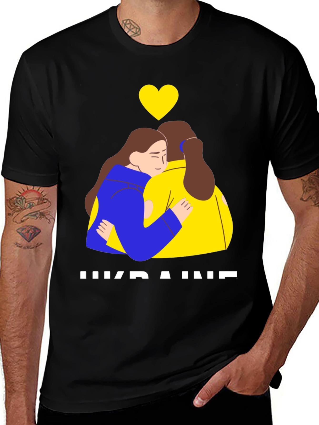 Ukraine Support T-Shirt - Stand with Ukraine