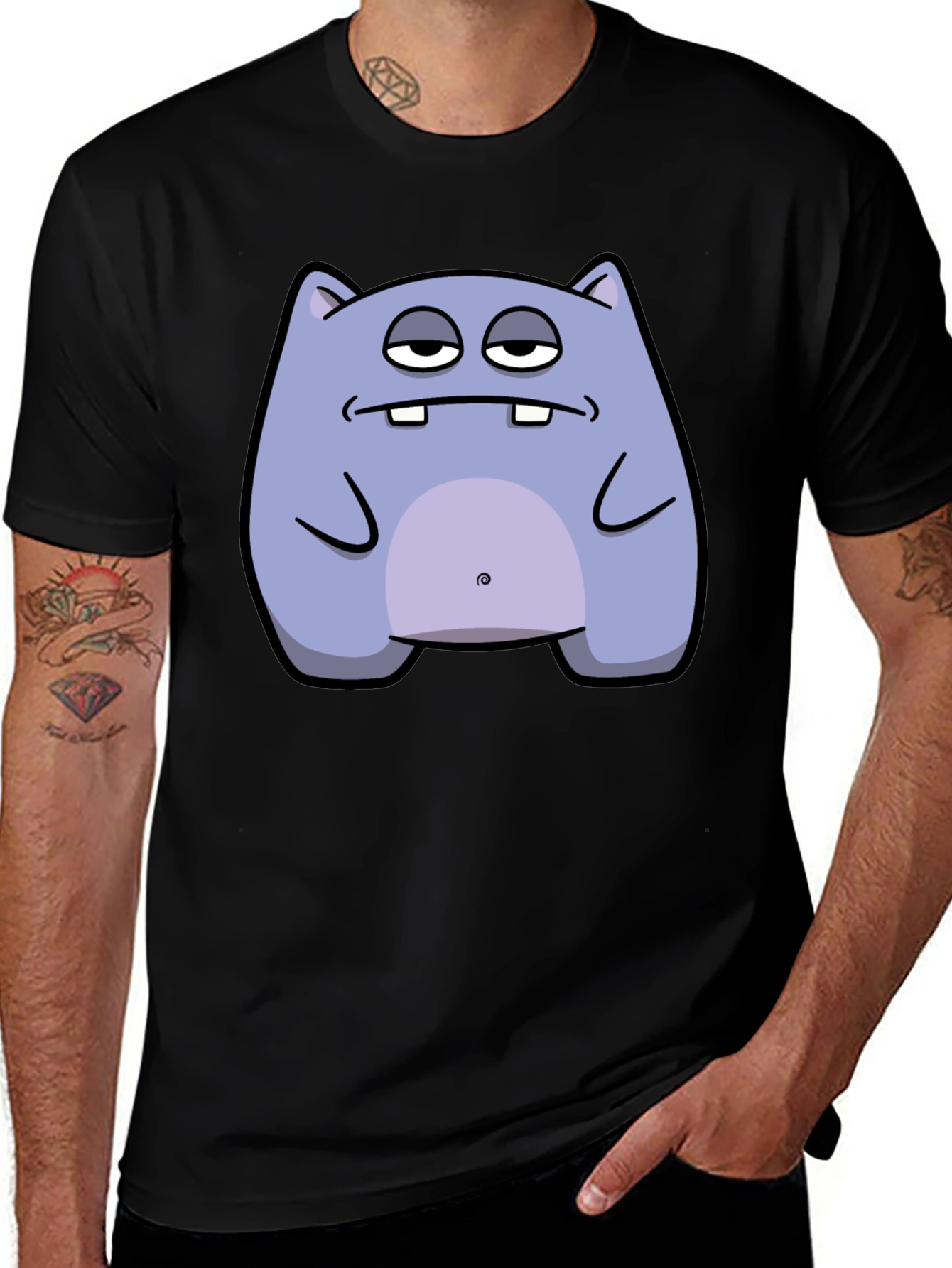 Variant 14 of Funny Cartoon Monster Graphic T-Shirt