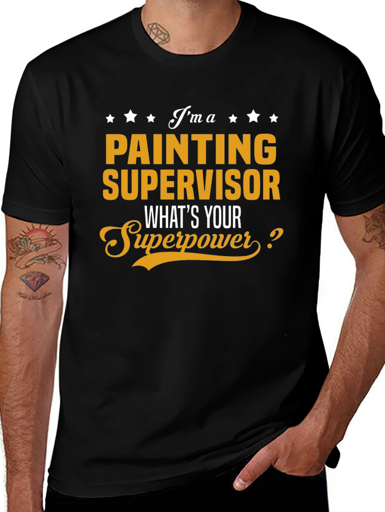Variant 3 of Painting Supervisor Superpower T-Shirt