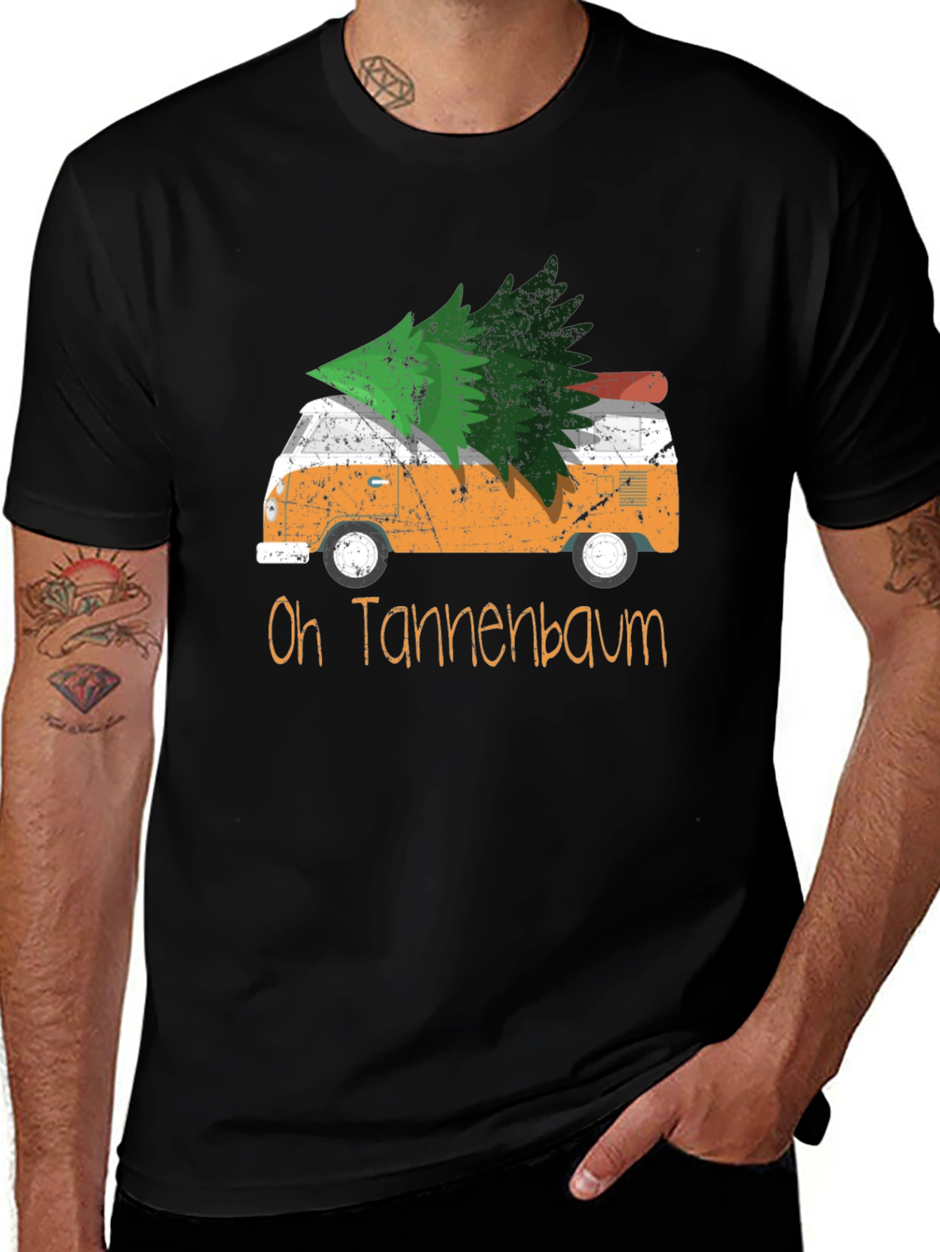 Oh Tannenbaum Christmas VW Bus T-Shirt
