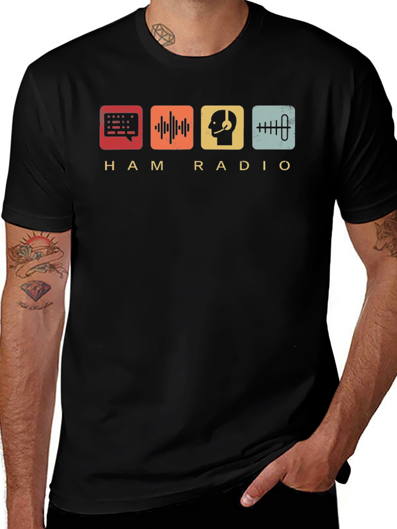 Variant 26 of Ham Radio Retro T-Shirt