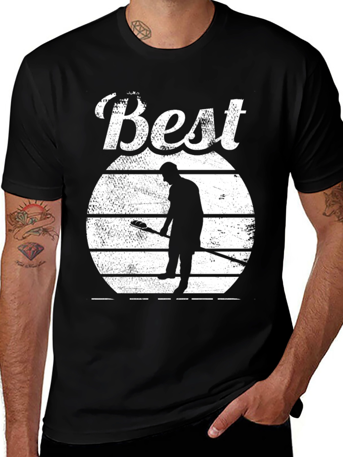 Variant 2 of Best Golfer T-Shirt, Golf Player Silhouette Tee