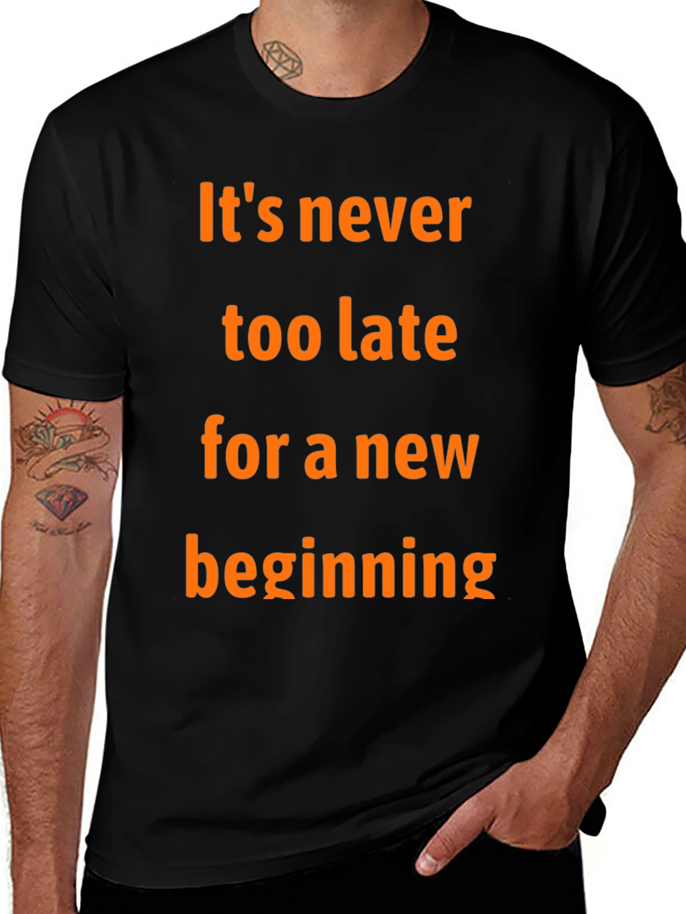 Variant 30 of Motivational T-Shirt: Never Too Late