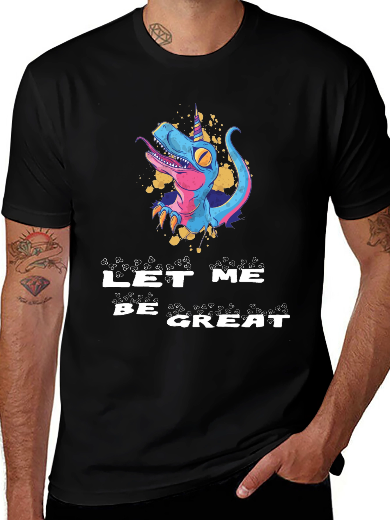 Variant 16 of Dinosaur Unicorn Let Me Be Great T-Shirt