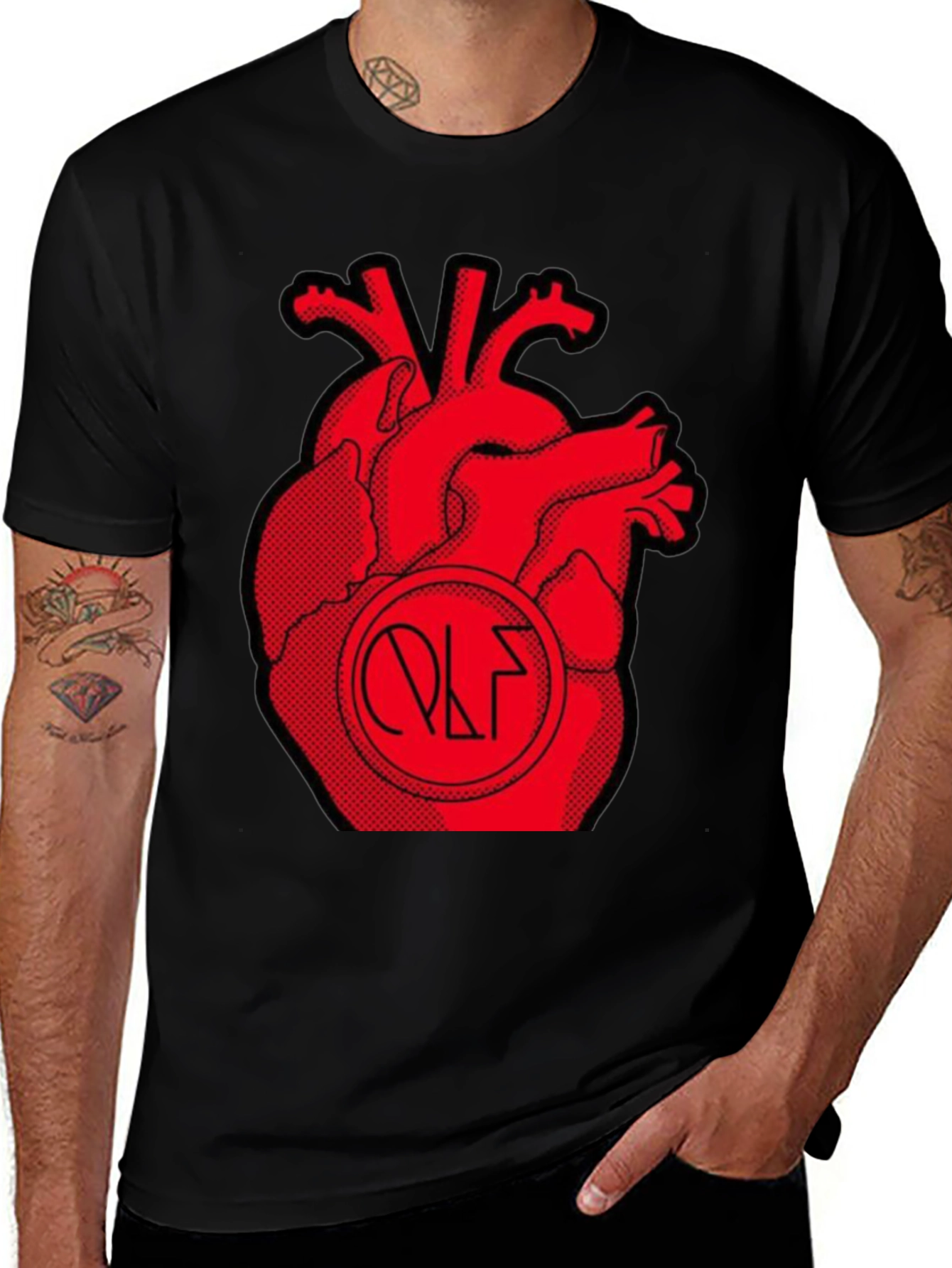 Variant 8 of Anatomical Heart Graphic Tee - Unique Artistic Design