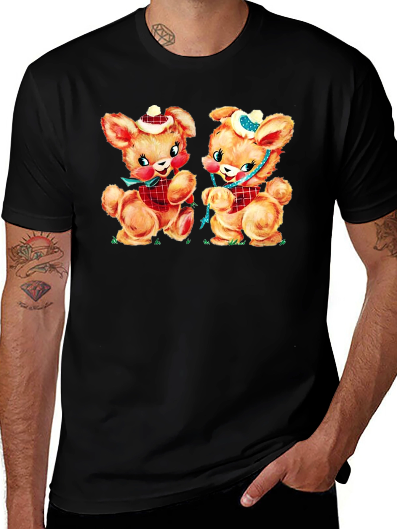 Retro Bear T-Shirt - Vintage Style, Cute Design