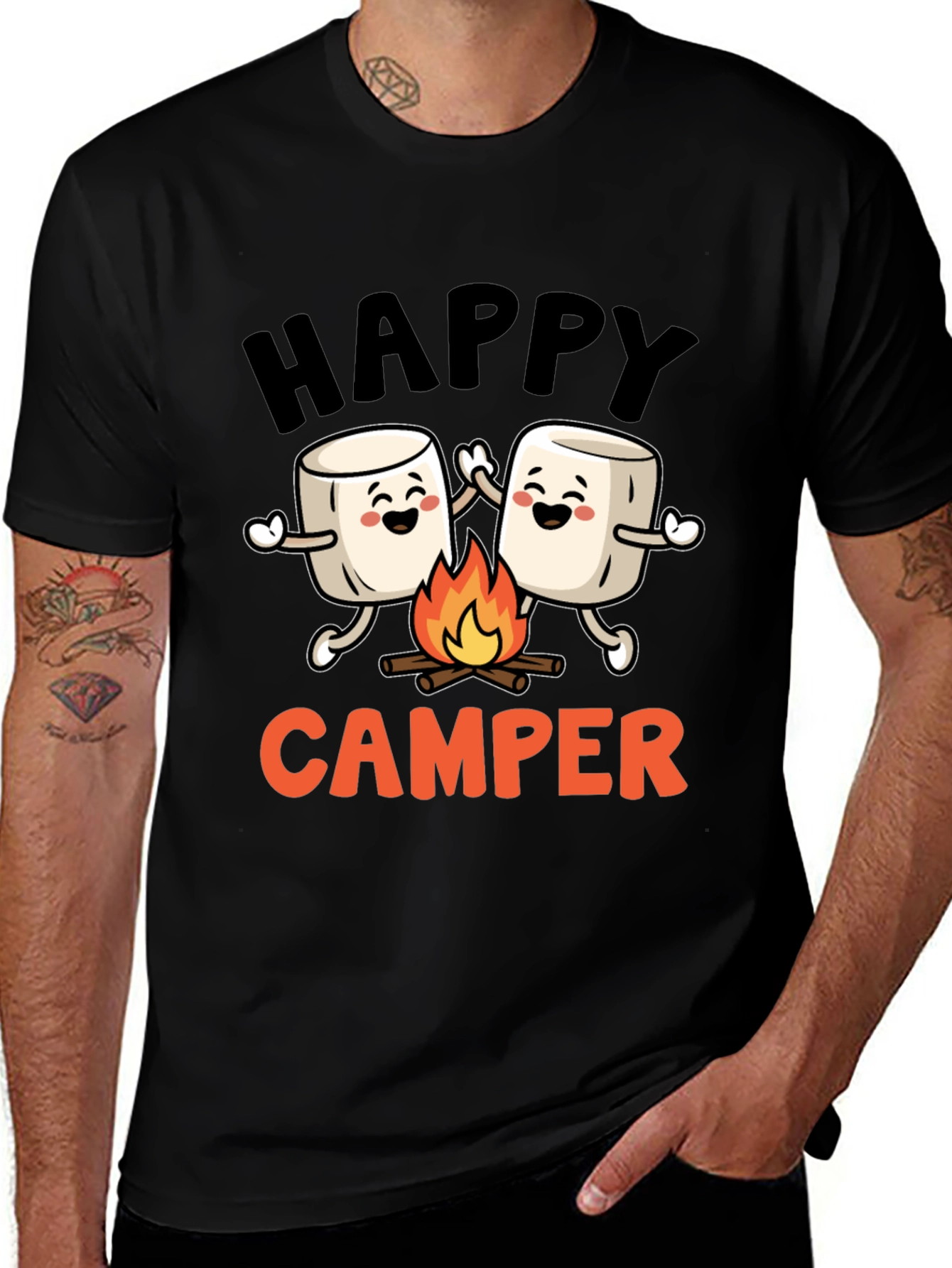 Variant 29 of Happy Camper Marshmallow Graphic Tee