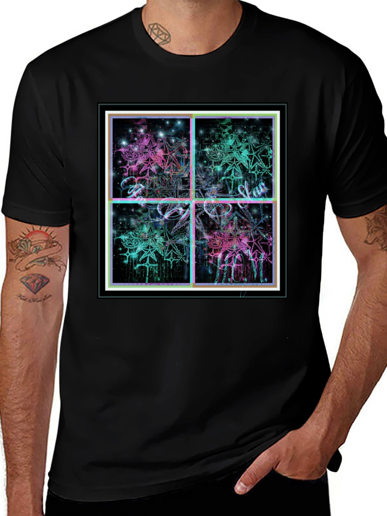 Variant 9 of Nebula Dreams T-Shirt - Galactic Graphic Tee