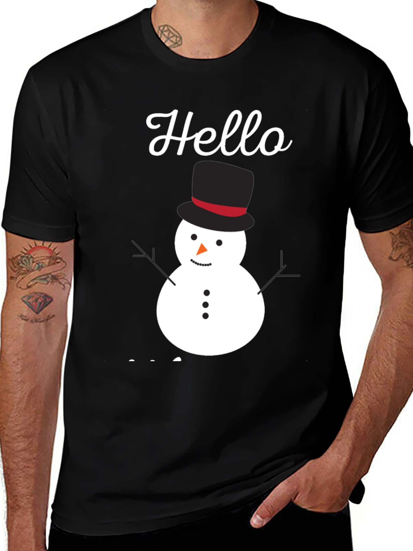 Variant 9 of Hello Snowman Holiday T-Shirt