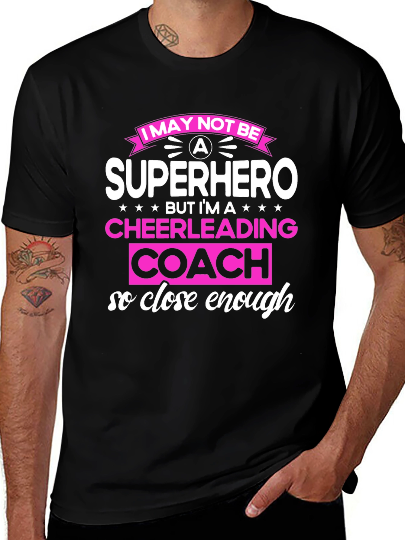 Variant 14 of Superhero Cheerleading Coach T-Shirt