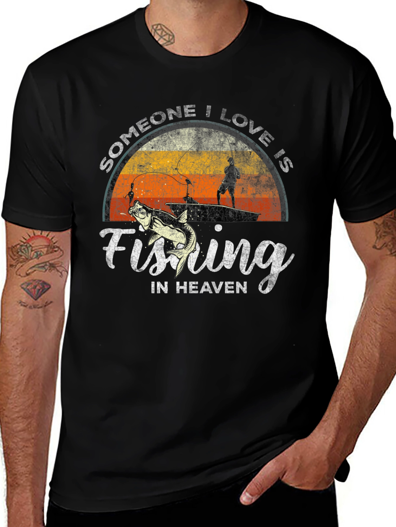 Variant 30 of Fishing In Heaven T-Shirt