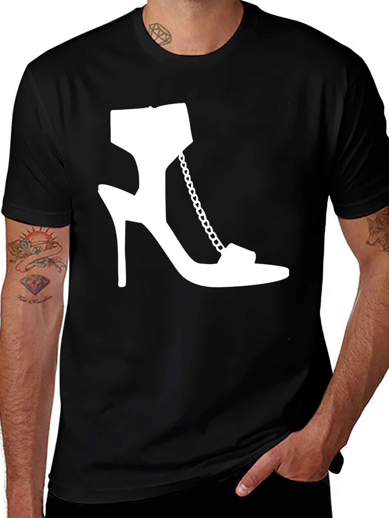 Variant 2 of High Heel Graphic Tee - Fashion Statement Shirt
