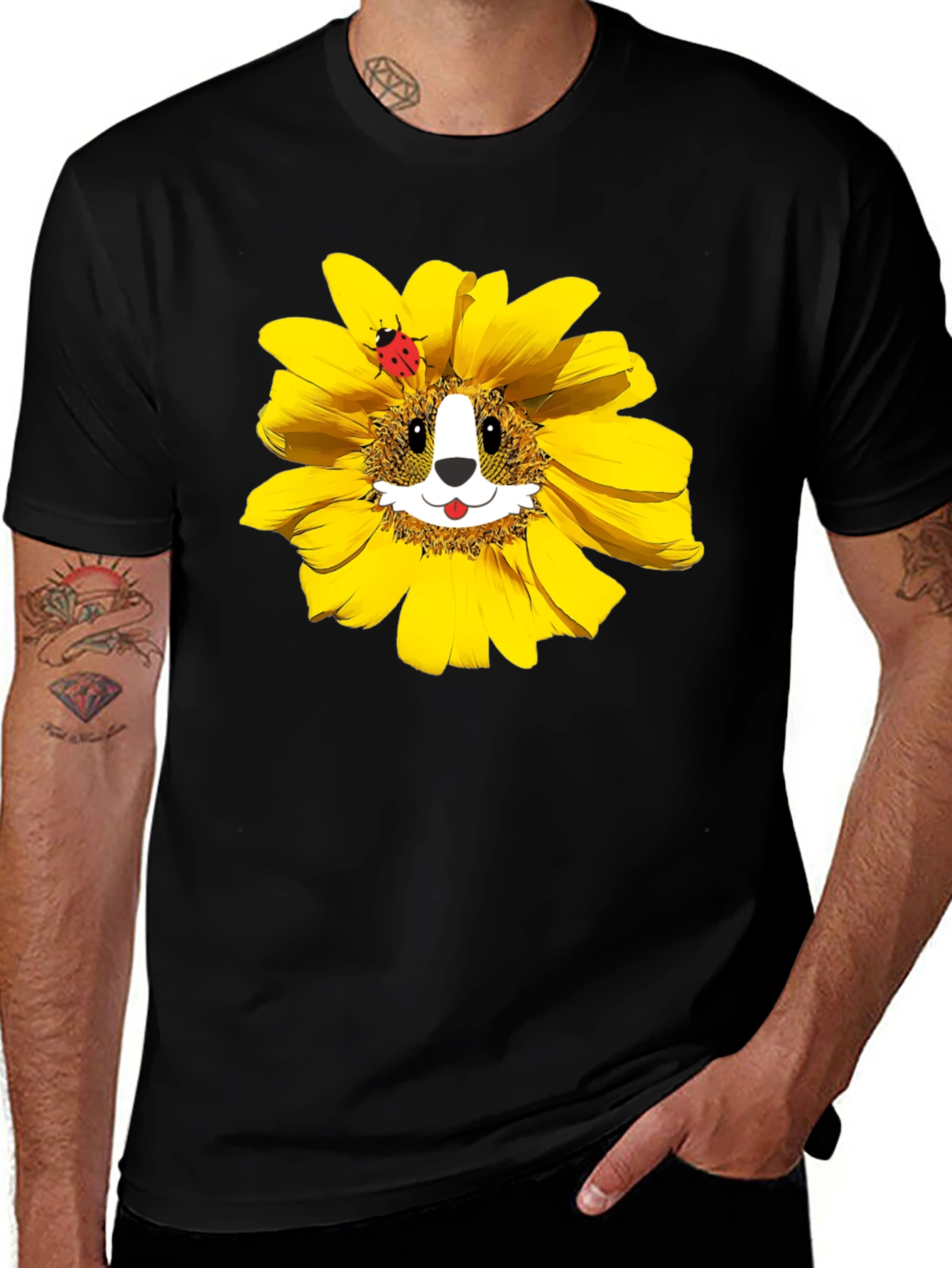 Variant 11 of Sunflower Corgi T-Shirt