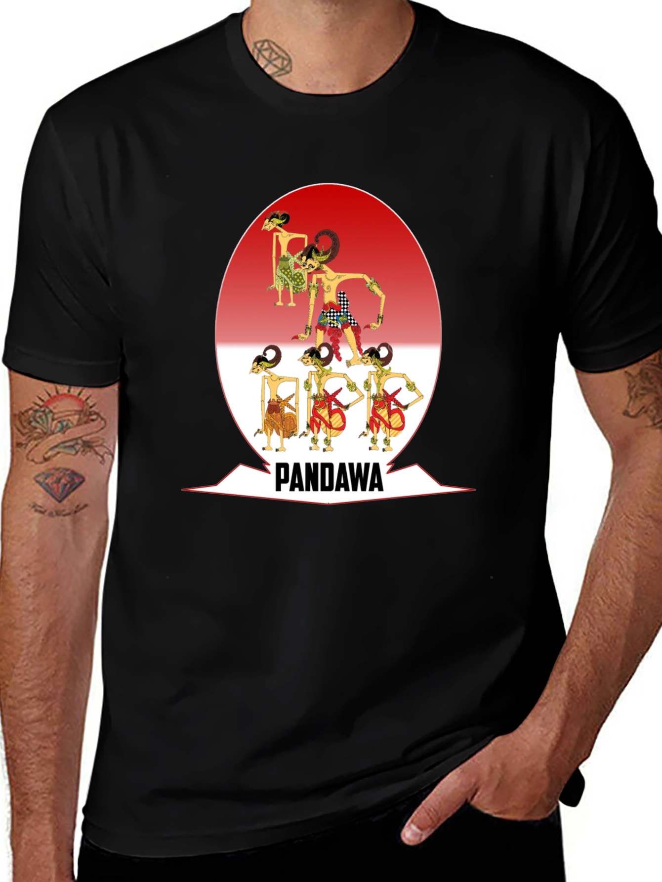Pandawa T-Shirt - Wayang Kulit Inspired Graphic Tee