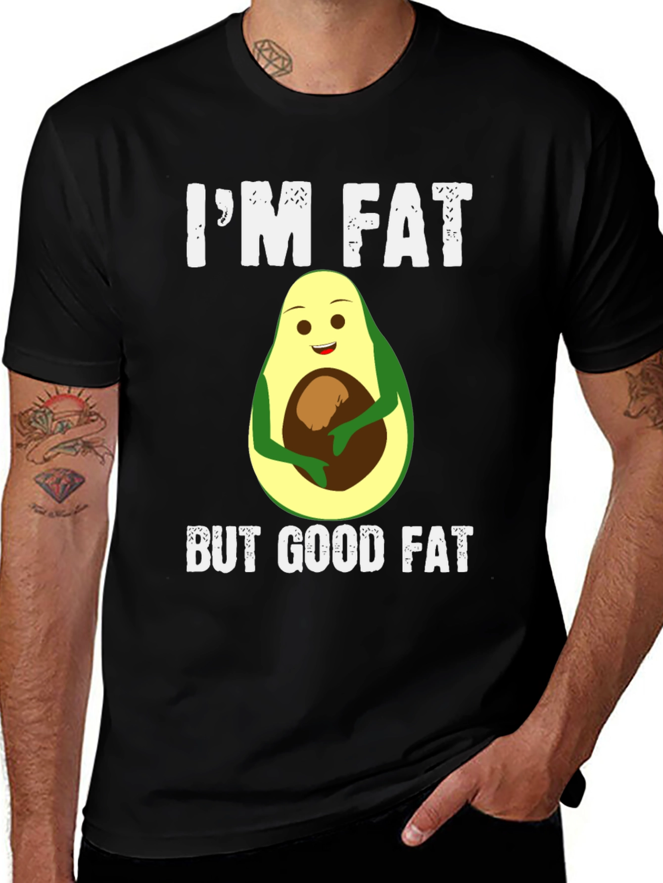 Variant 12 of I'm Fat But Good Fat Avocado T-Shirt