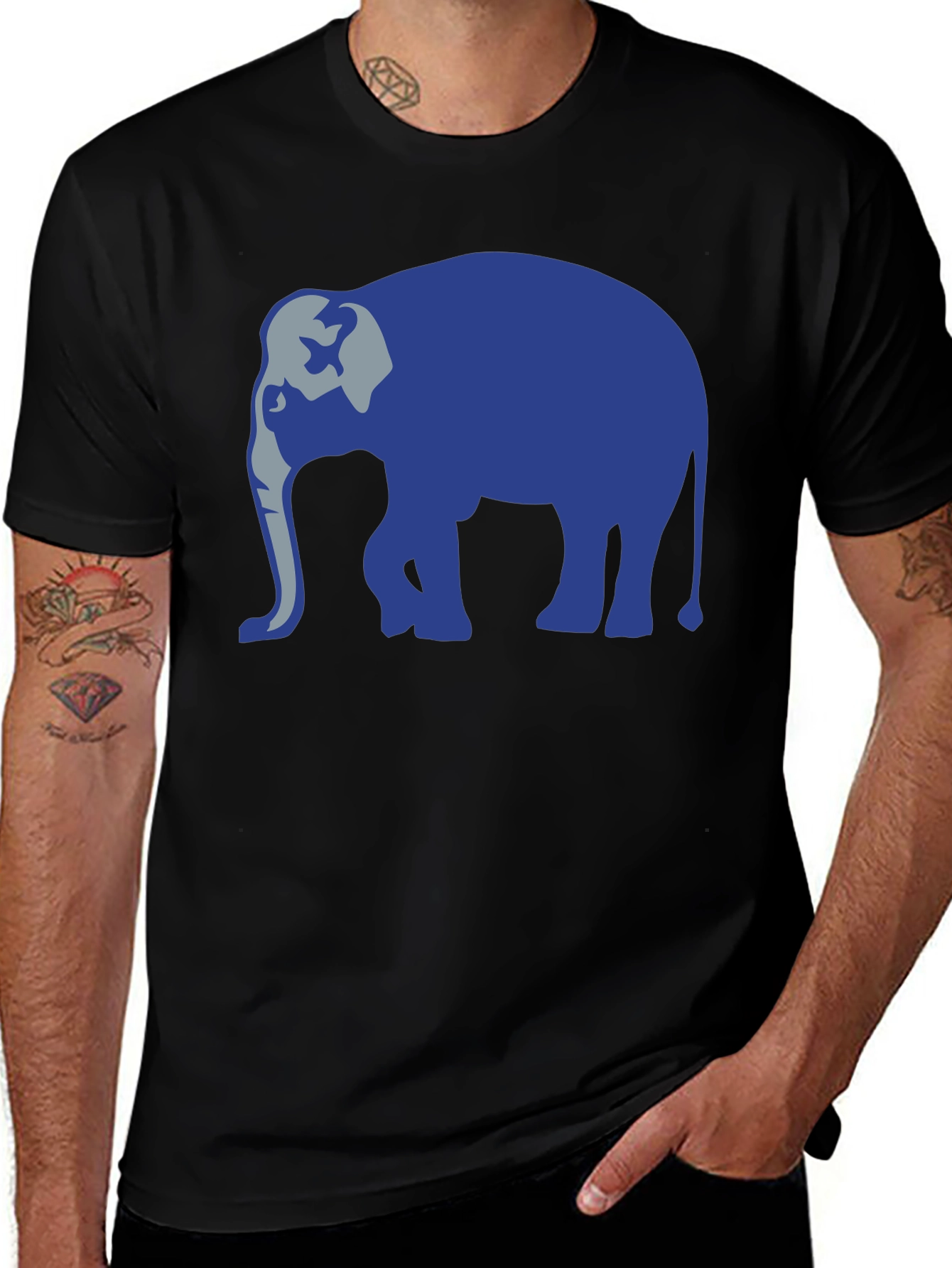 Variant 23 of Elephant Graphic Tee - Cool Animal Design