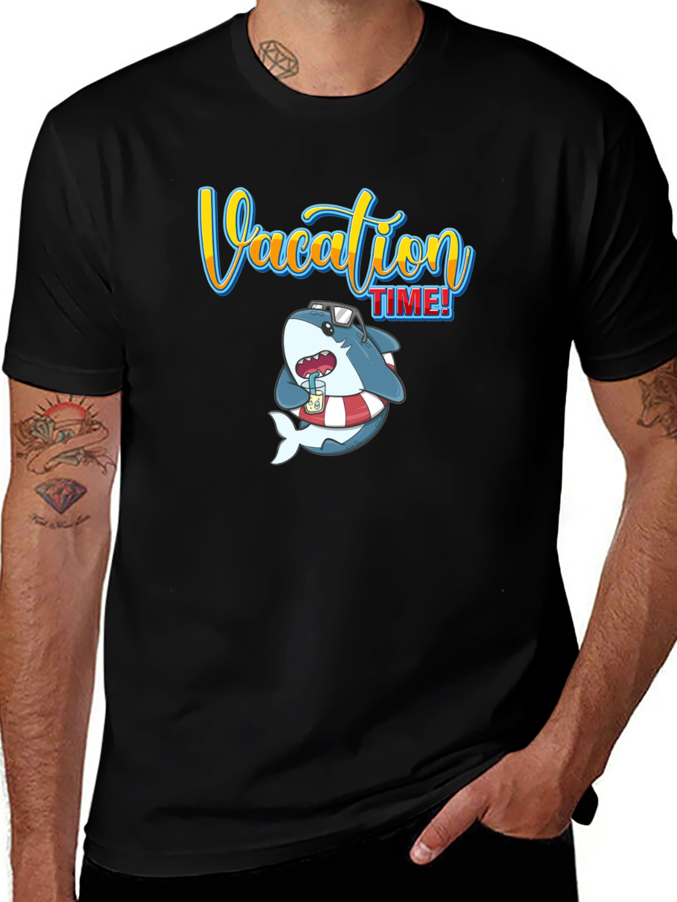 Variant 4 of Vacation Time Shark T-Shirt