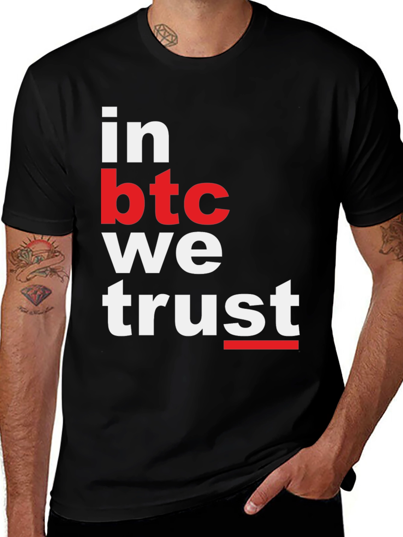 Variant 24 of Bitcoin T-Shirt - In BTC We Trust