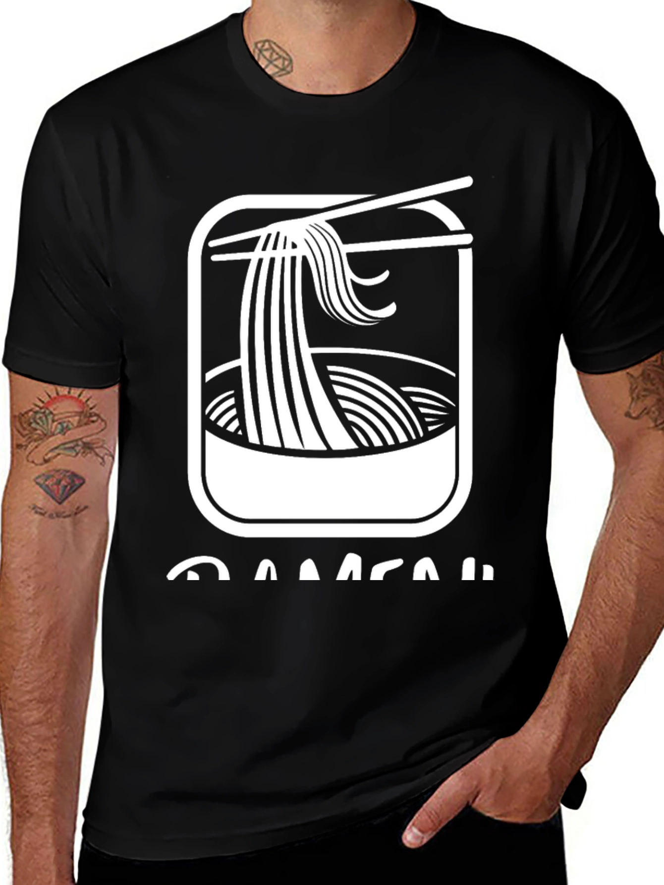 Variant 25 of Ramen Graphic T-Shirt - Noodles Bowl Design