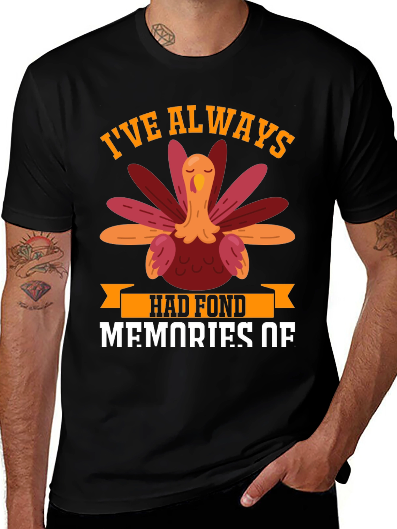 Thanksgiving Turkey T-Shirt - Fond Memories