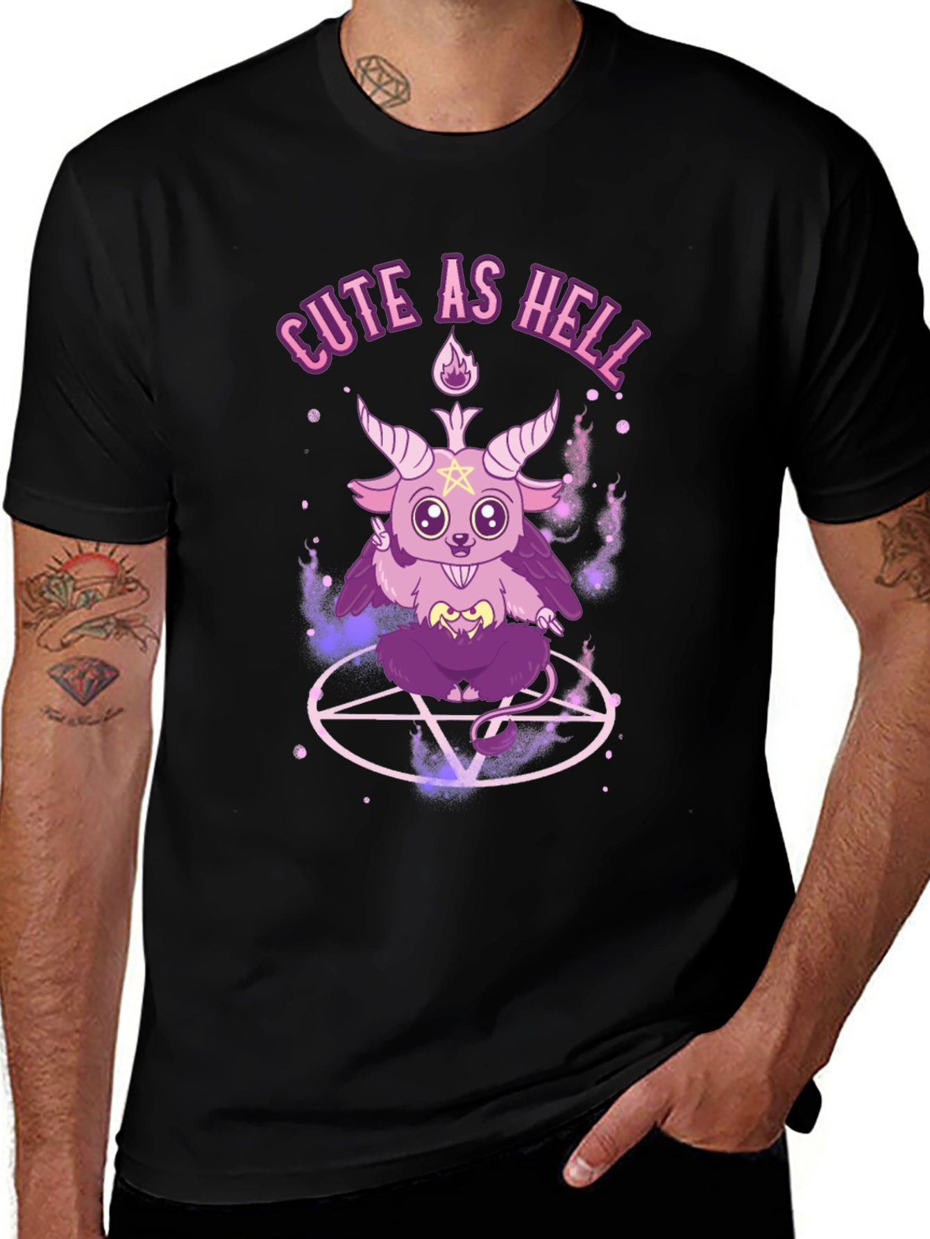 Variant 20 of Cute as Hell Baphomet T-Shirt