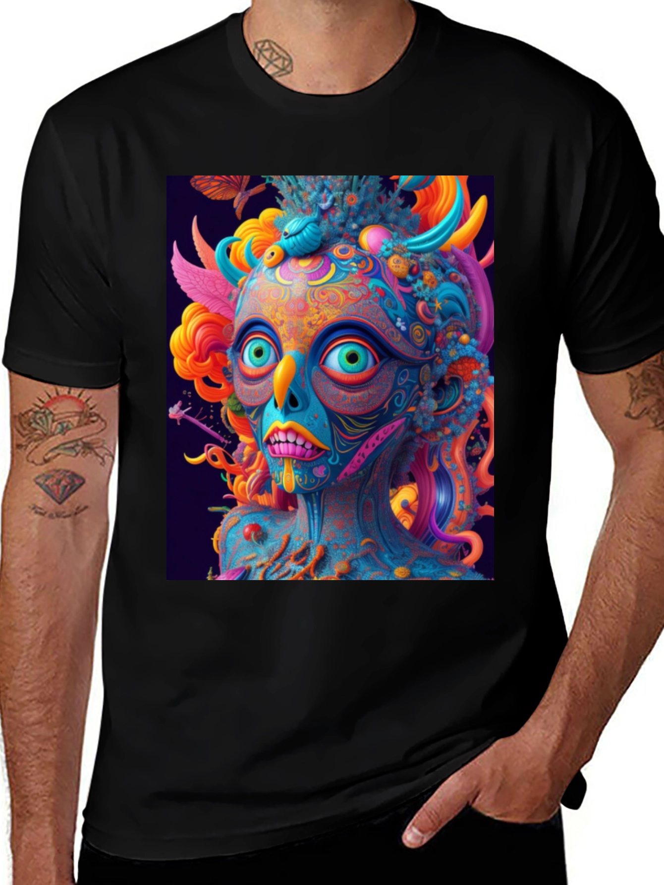 Variant 26 of Psychedelic Art T-Shirt - Vivid Graphic Tee