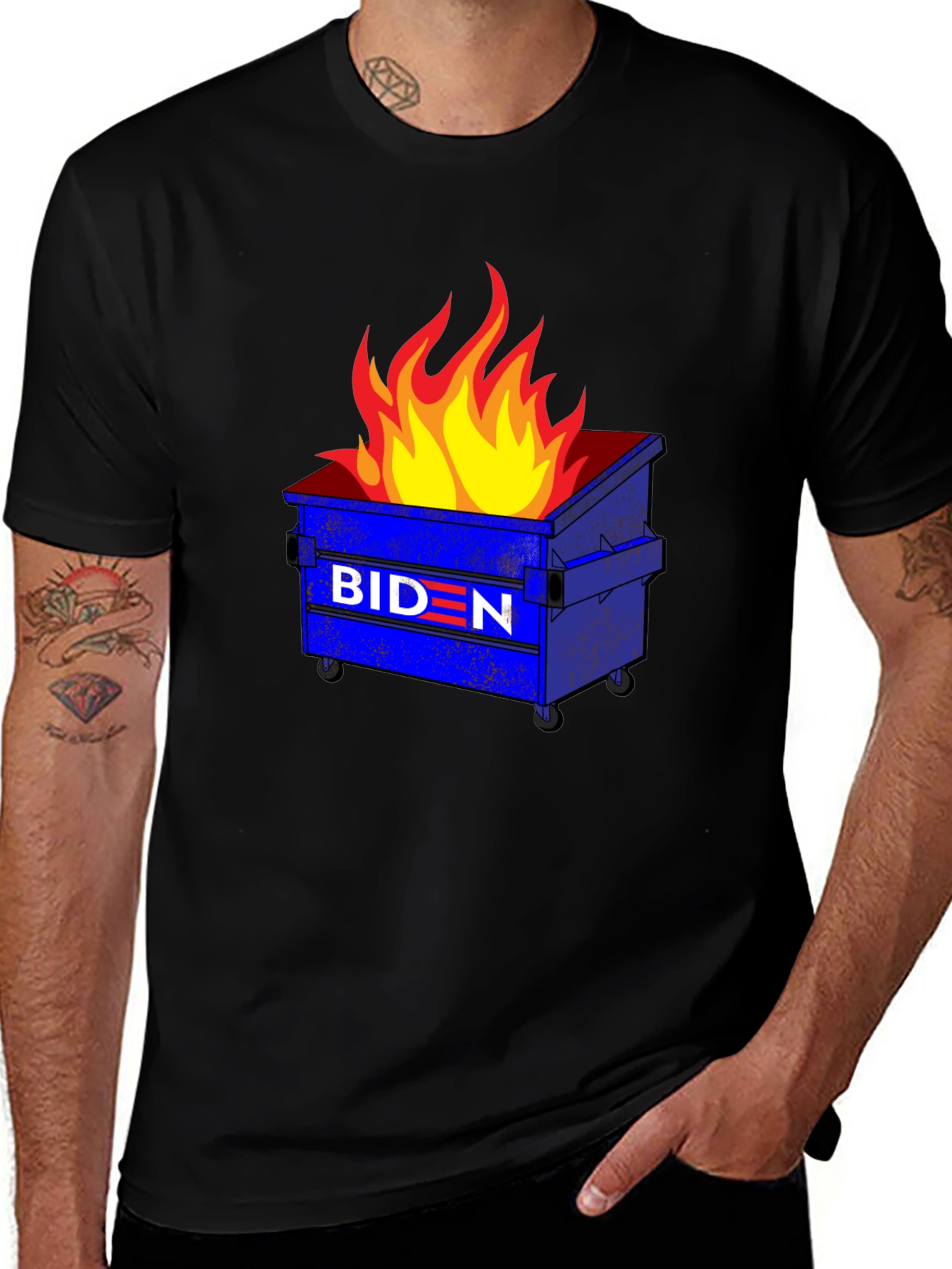 Variant 12 of Biden Dumpster Fire T-Shirt