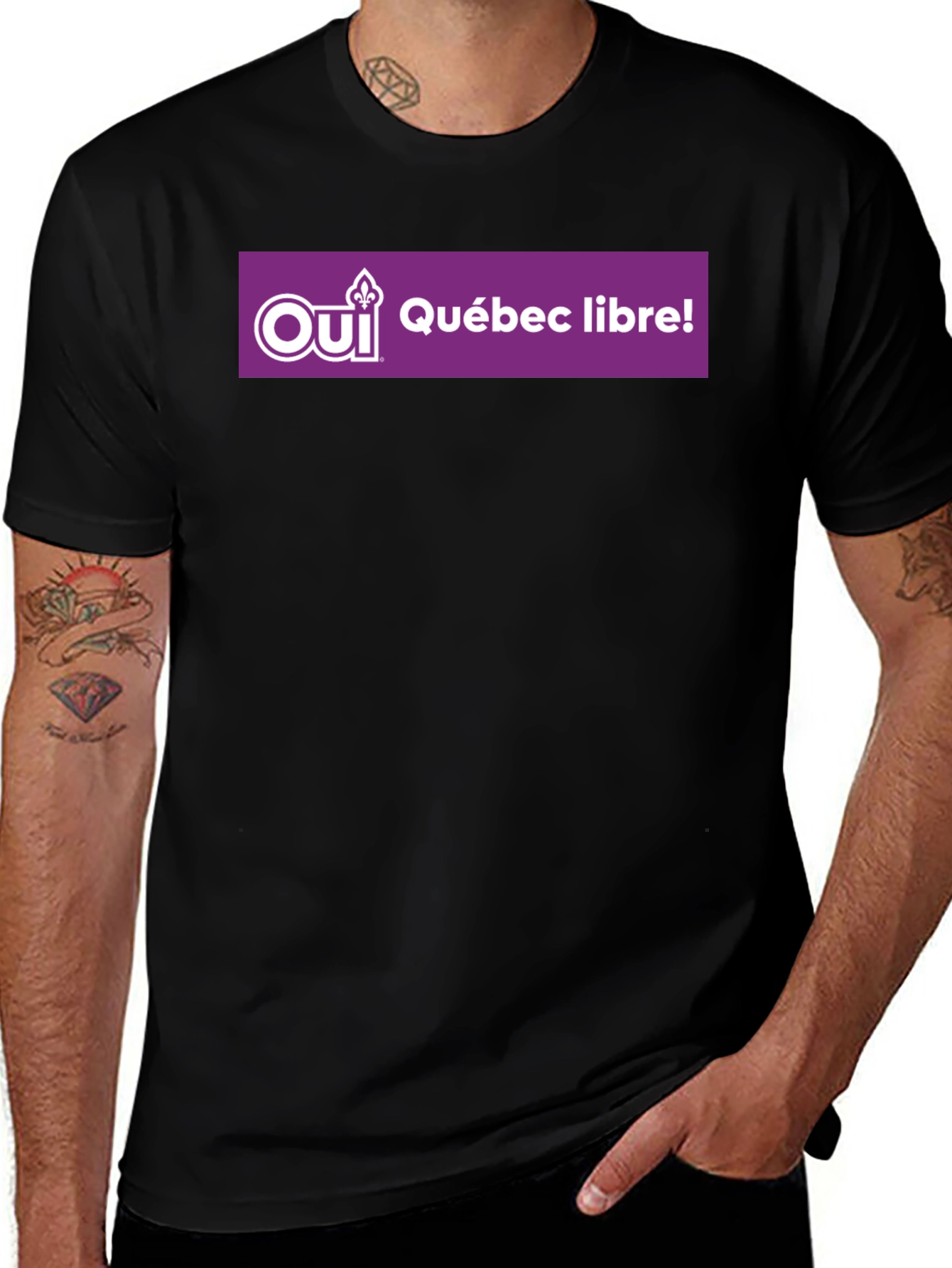 Variant 11 of Oui Quebec Libre! T-Shirt - Black