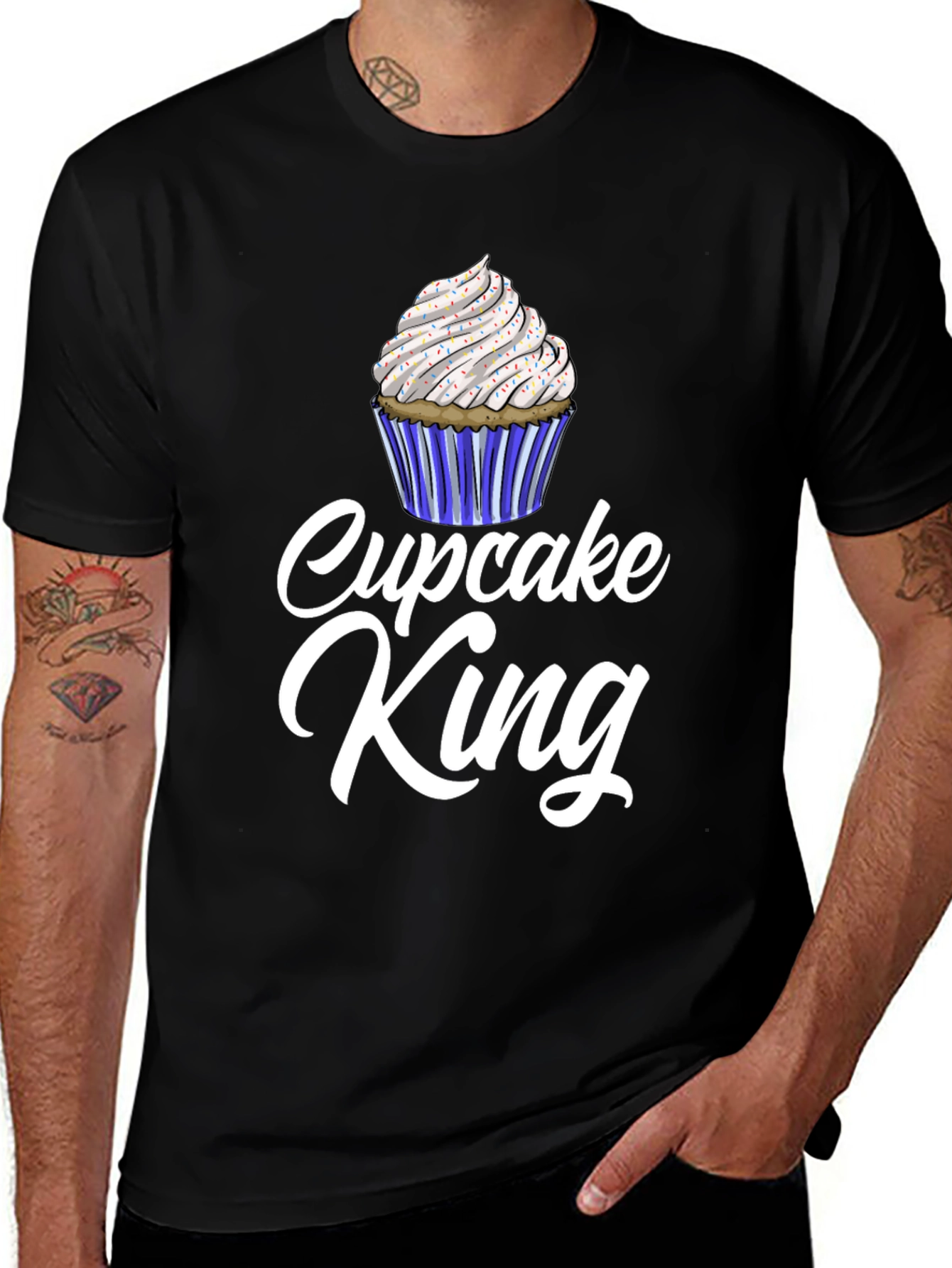 Variant 27 of Cupcake King Graphic T-Shirt