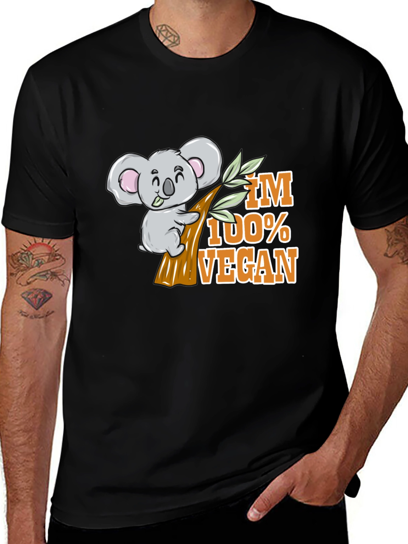 Variant 30 of Vegan Koala T-Shirt - 100% Vegan