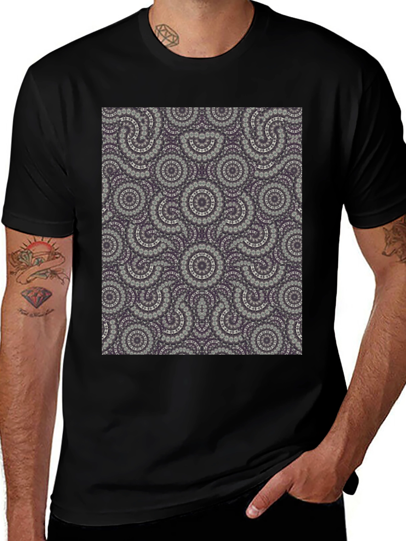 Variant 27 of Patterned Tee: Unique Graphic Print