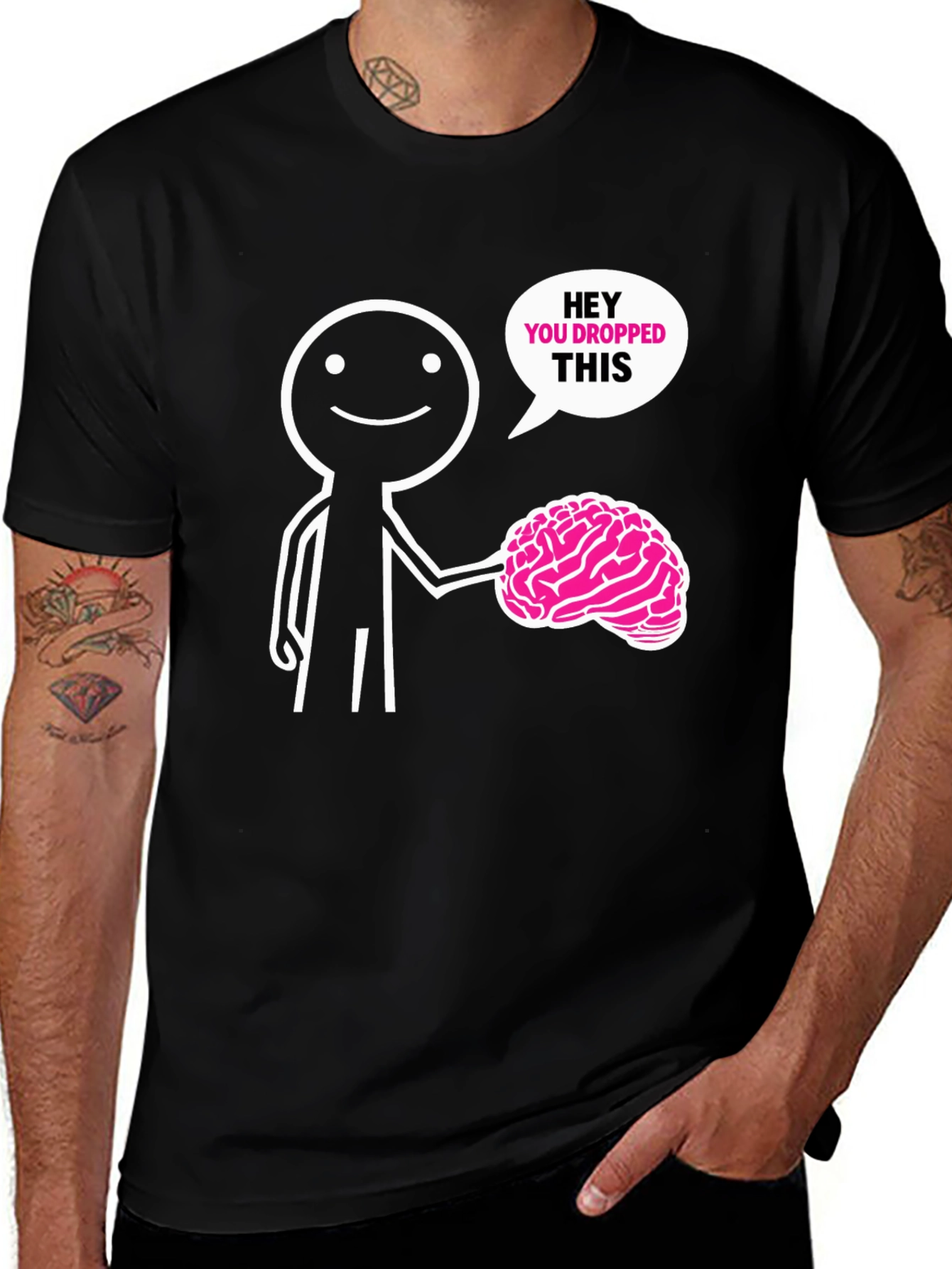 Variant 16 of Humorous Brain Drop T-Shirt