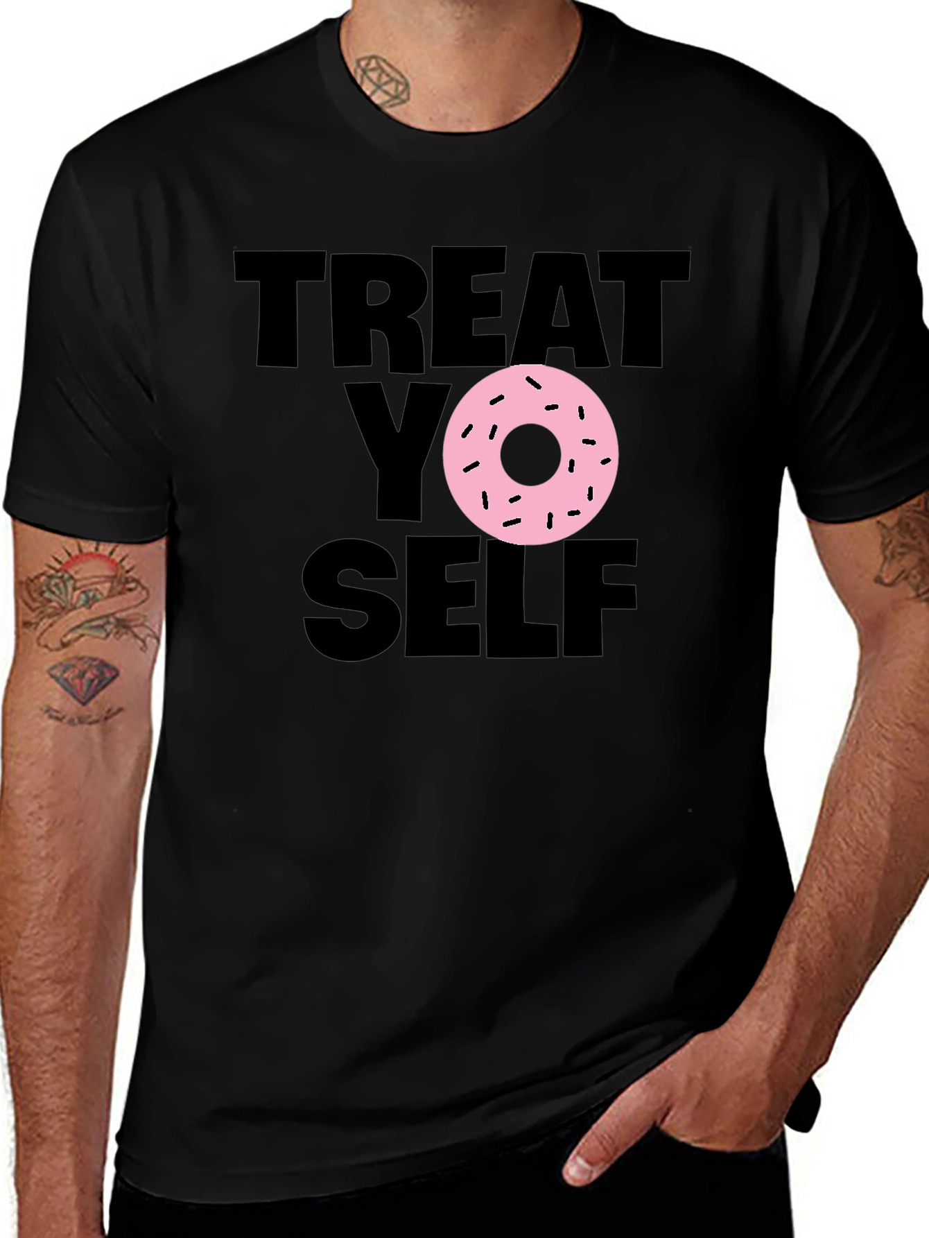 Variant 11 of Treat Yo Self Donut Graphic T-Shirt