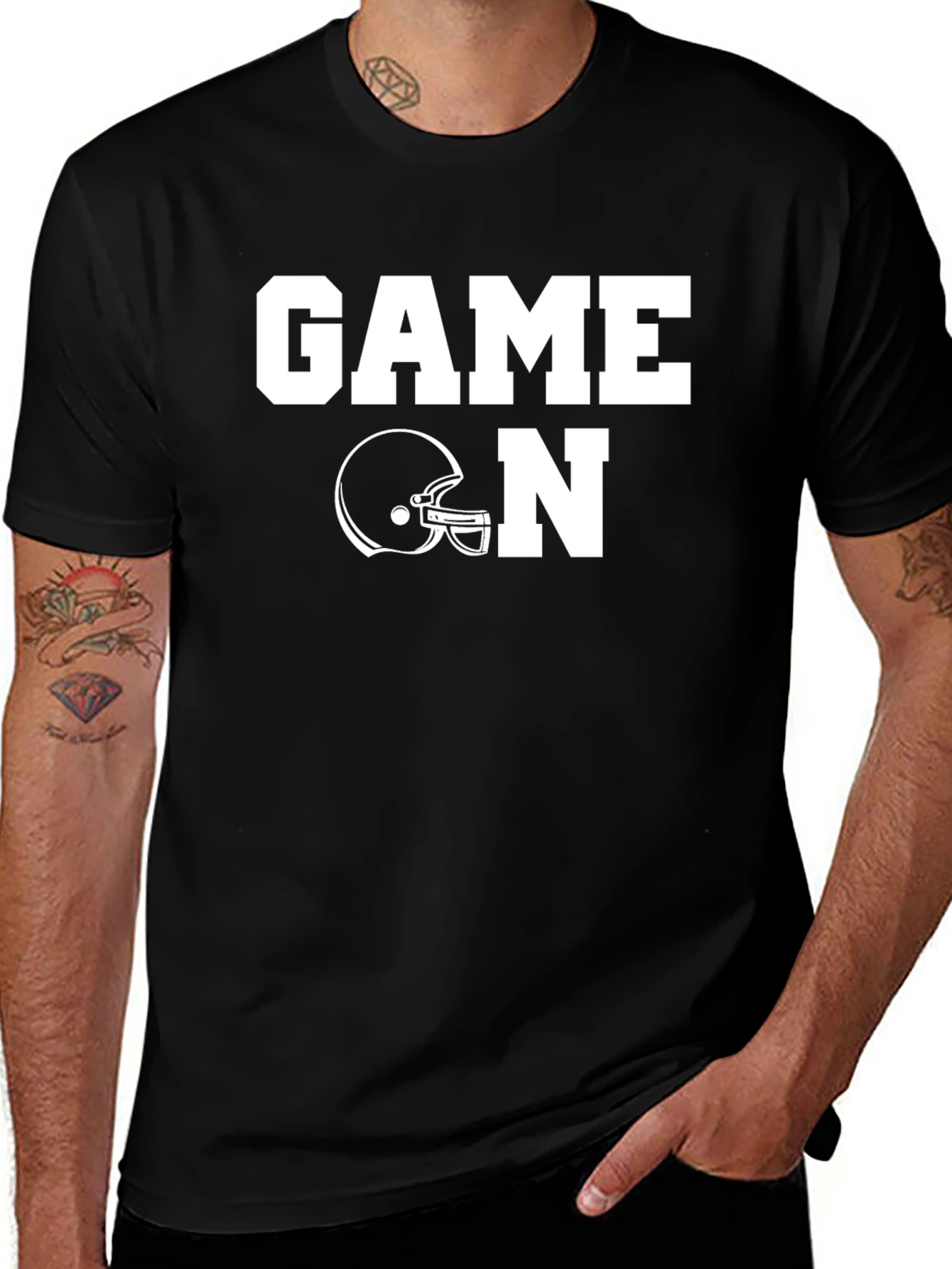 Game On Football T-Shirt - Black