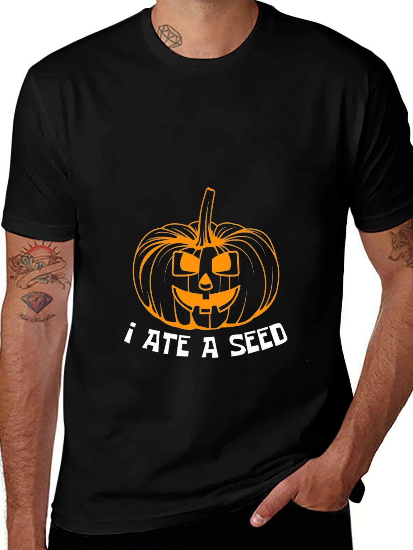 Halloween "I Ate A Seed" Pumpkin Graphic Tee